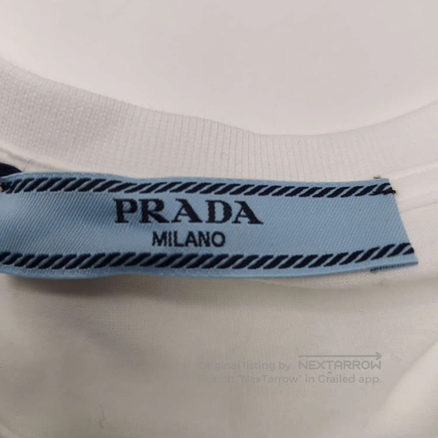 Prada Prada Classic Cotton Crew Neck T. Size M / US 6-8 / IT 42-44 - 4 Thumbnail