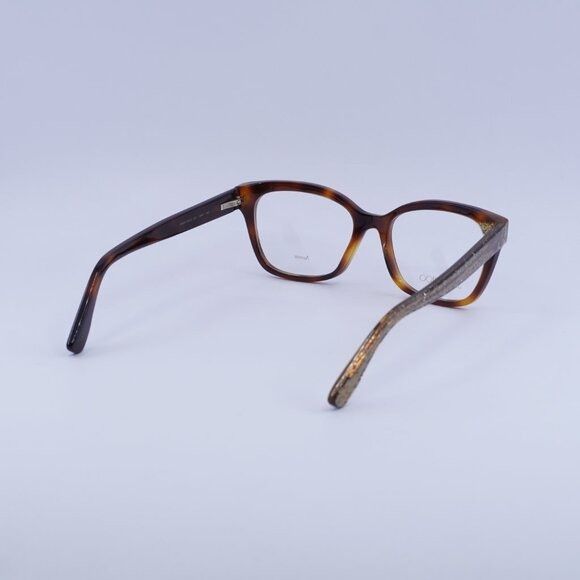 Jimmy Choo Jimmy Choo JC150 0Q9W 00 Eyeglasses Havana 50mm Square Frame Size ONE SIZE - 3 Thumbnail