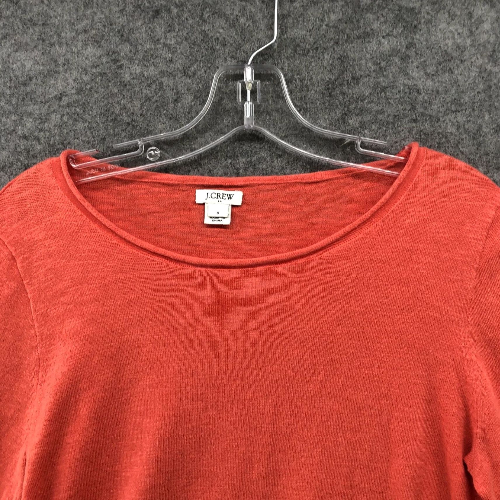 J.Crew J.CREW Lightweight Sweater Coral S Tie Front Knit Top Wide Sleeve Womens S Pullover Knit Beach Casual Round Neck 3/4 Sleeve Cotton Blend Size S / US 4 / IT 40 - 3 Thumbnail