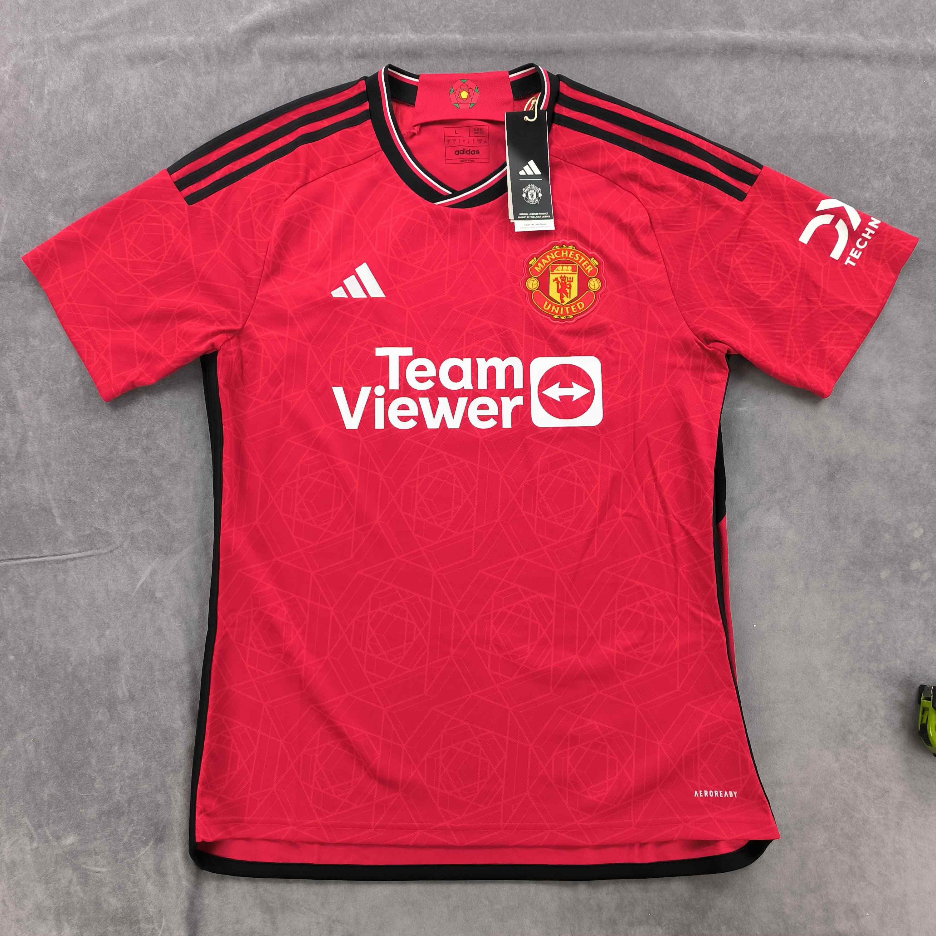 NEW Manchester United 2023-24 Adidas home football jersey L