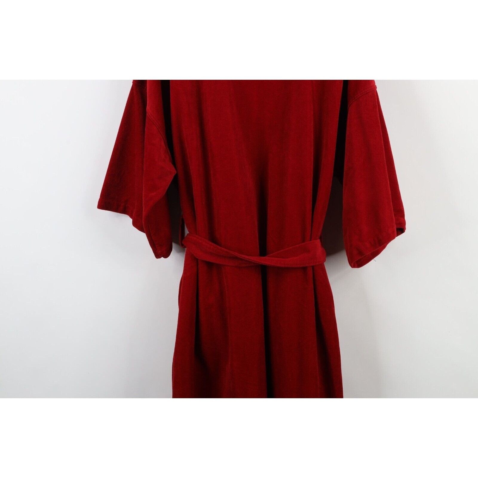 Vintage Vintage 70s Streetwear aded Blank Belted Velour Bath Robe Size US L / EU 52-54 / 3 - 15 Thumbnail