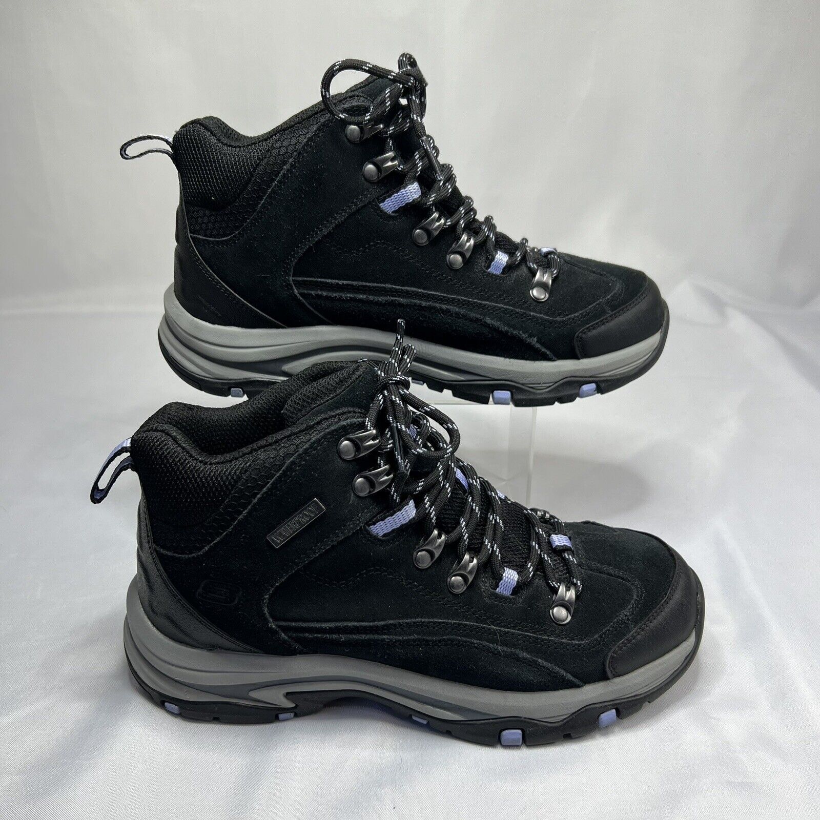 SKECHERS Women’s Skechers Alpine Trail Black Memory Foam Boots Sz 6.5 Size US 6.5 / IT 36.5 - 7 Thumbnail