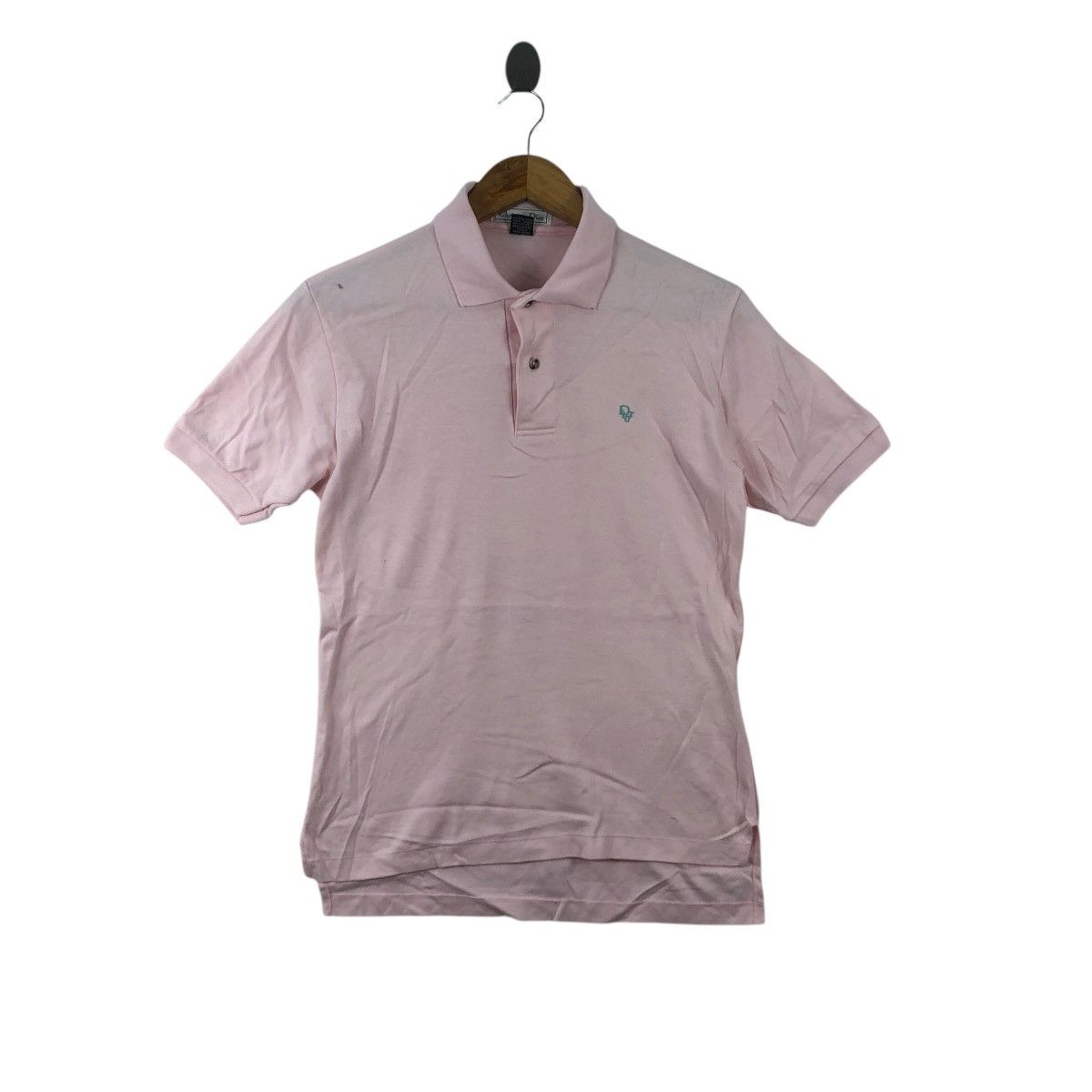 Dior Vintage DIOR CHRISTIAN DIOR Embroidered Pink Polo Tee Shirt Size S / US 4 / IT 40 - 1 Thumbnail