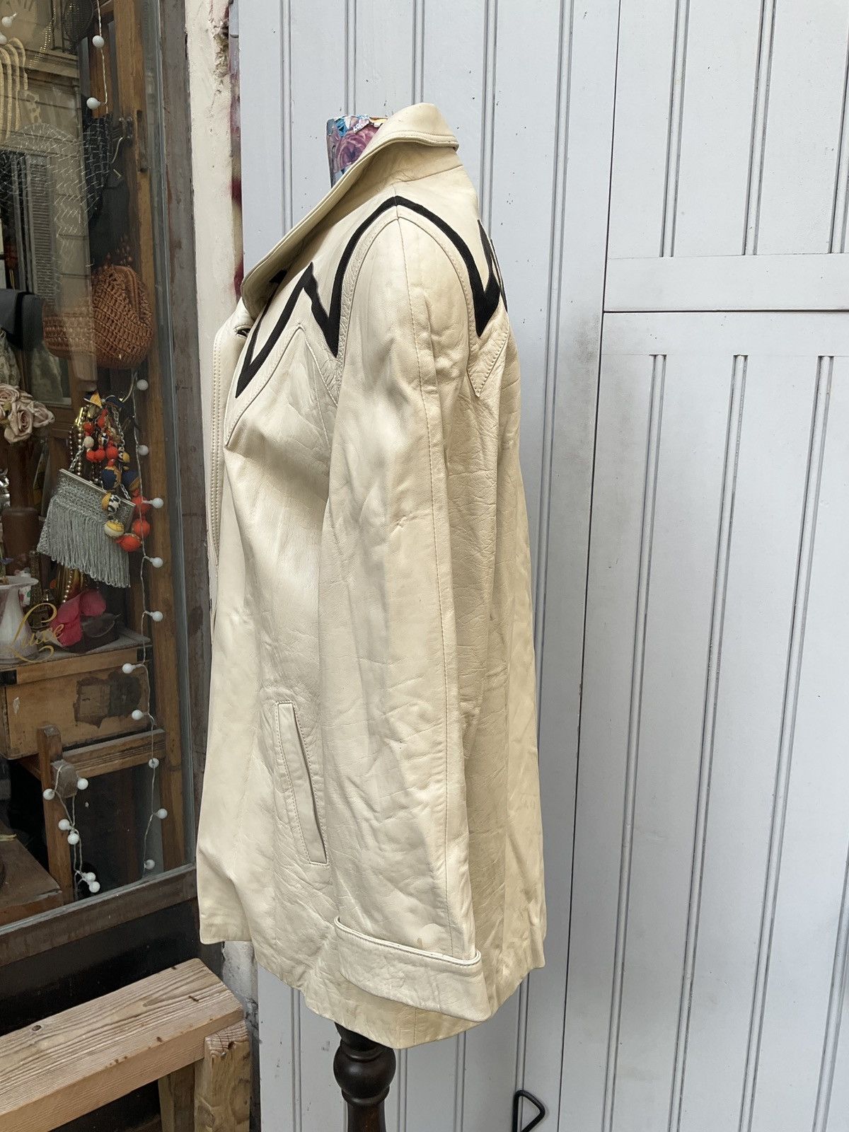 Vintage 70s leather jacket Size XXL / US 16-18 / IT 52-54 - 6 Thumbnail