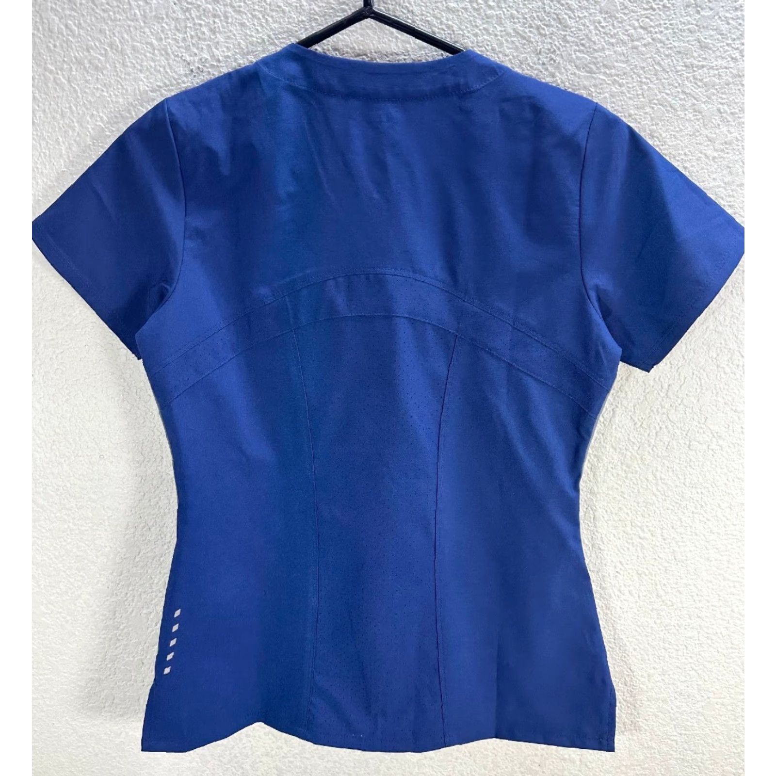 Vintage Barco One Women's Scrubs Top Shirt V-Neck XS Blue Medical Nurse Uniforms T-Shirt Size XS / US 0-2 / IT 36-38 - 4 Thumbnail