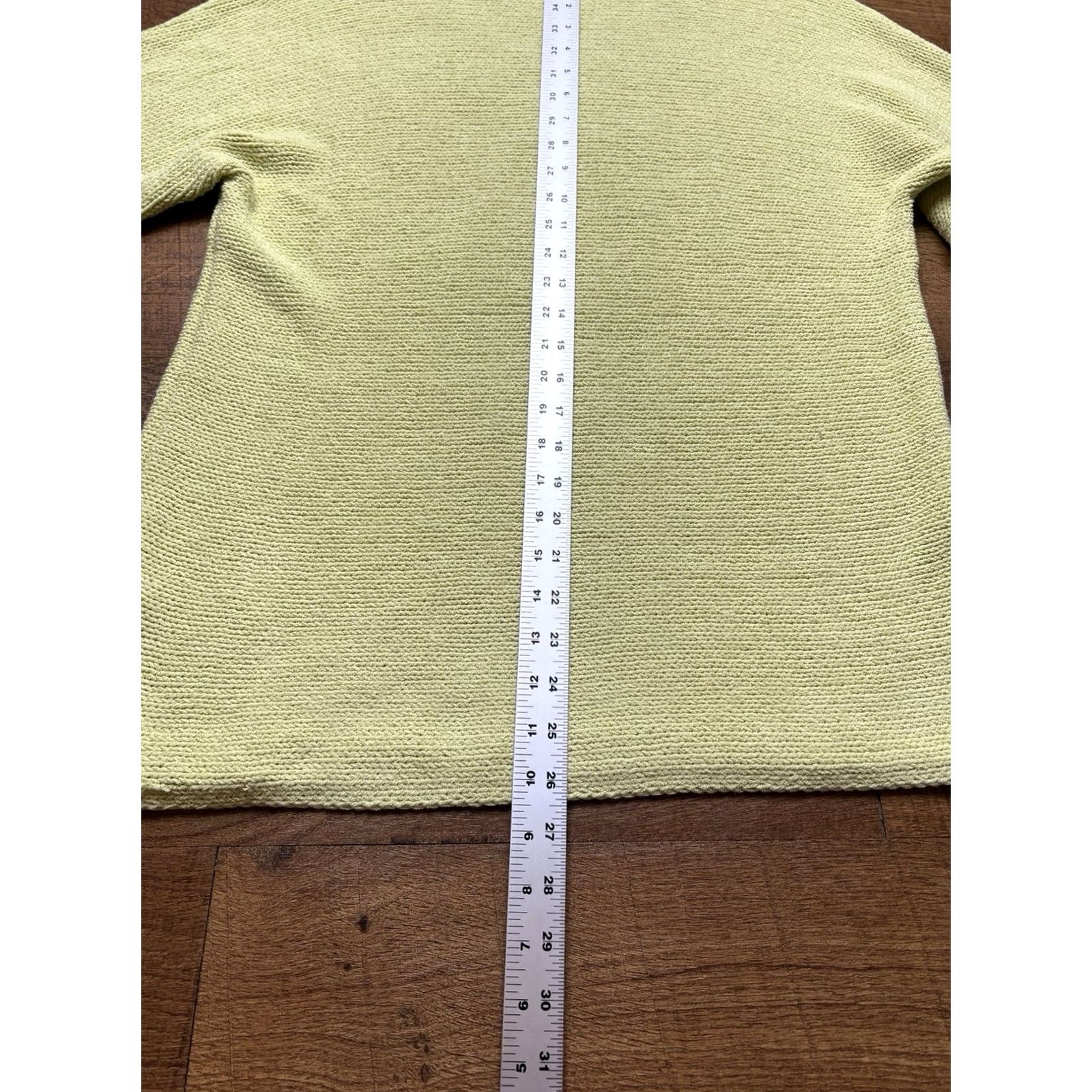 Eileen Fisher Eileen Fisher Womens XS Chartreuse Knit Box Top Cozy Organic Cotton Sweater Size XS / US 0-2 / IT 36-38 - 8 Thumbnail