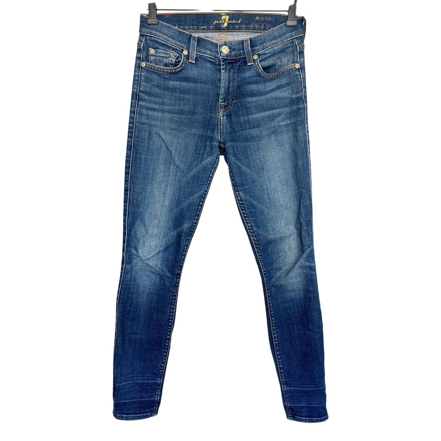 7 For All Mankind 7 For All Mankind The Skinny Ankle, Medium Blue Size 24" / US 00 / IT 34 - 1 Thumbnail