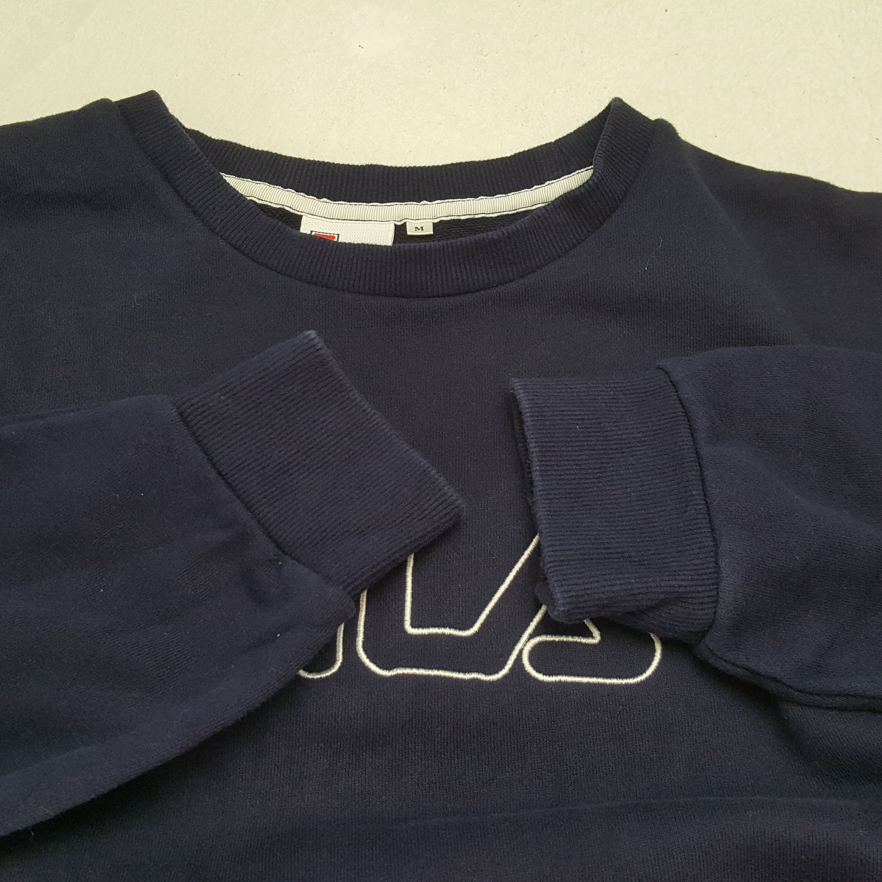 Fila × Vintage FILA Center Spellout Design Sweatshirt Size US M / EU 48-50 / 2 - 9 Thumbnail