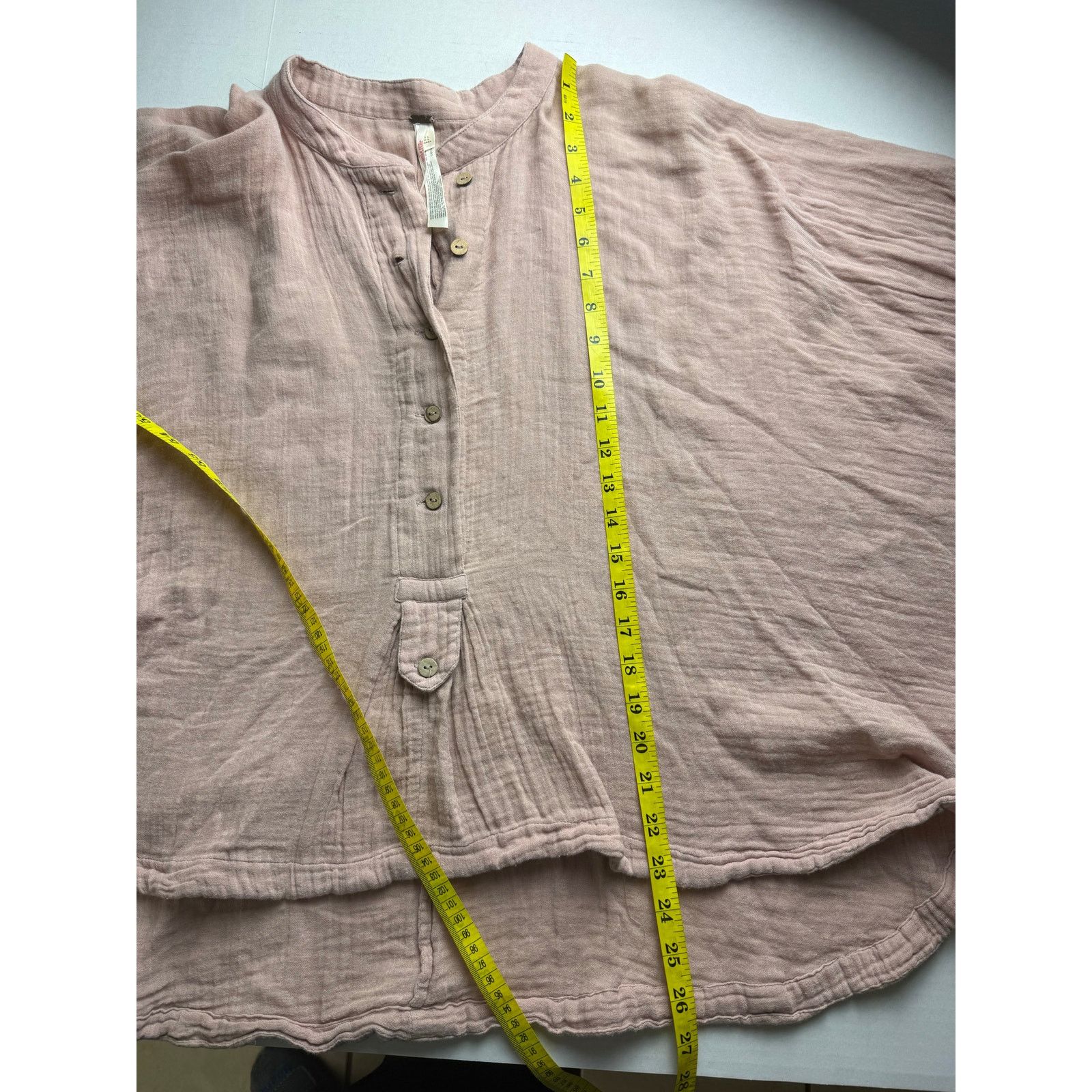 Free People Free People Traveler Top poncho-style blush size S/P Size S / US 4 / IT 40 - 4 Thumbnail