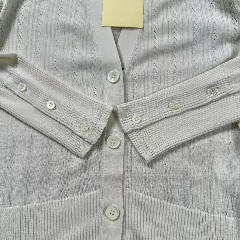 Thom Browne Thom Browne White striped knit cardigan Size S / US 4 / IT 40 - 5 Thumbnail