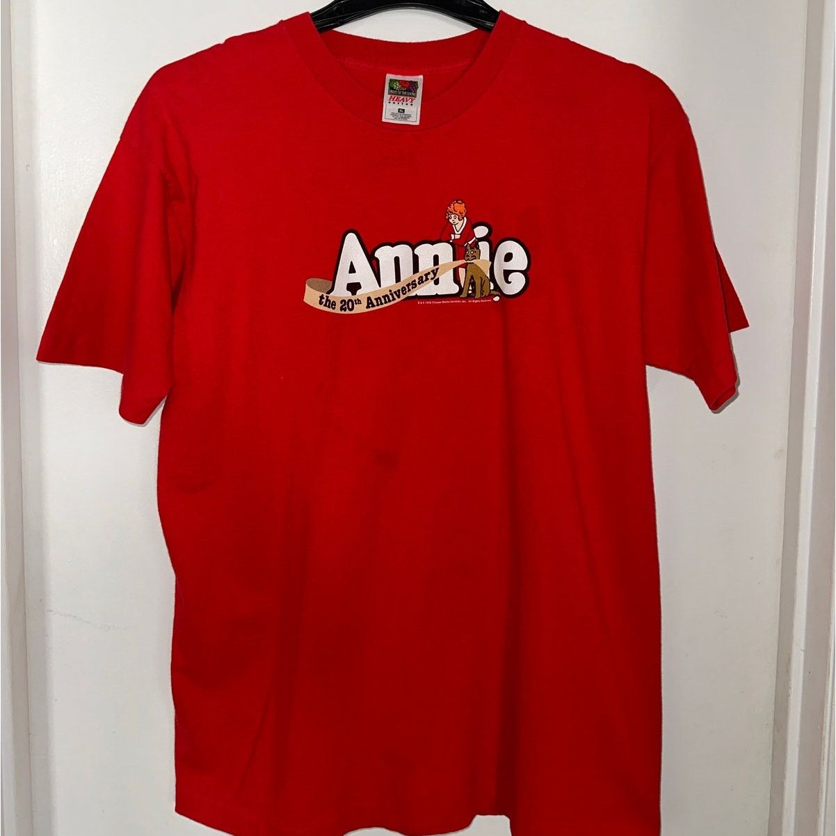 Vintage Vintage 1996 Single Stitch Annie The 20th Anniversary XL Size US XL / EU 56 / 4 - 8 Thumbnail