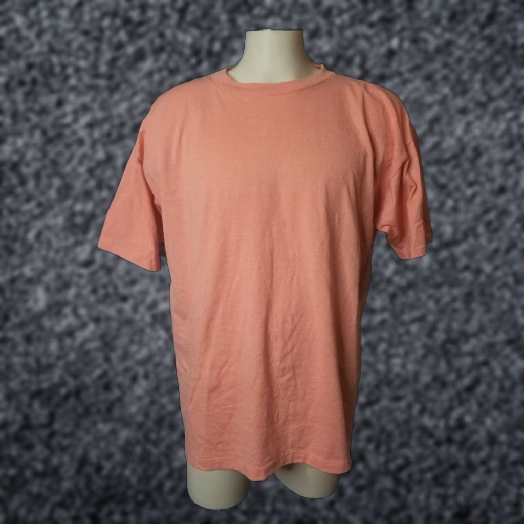 Vintage Fashion Gear Vintage Mens XXL Made In USA Single Stitch Blank T Shirt Neon Shirt USA Mens 2XL Orange Vintage Size US XXL / EU 58 / 5 - 1 Thumbnail