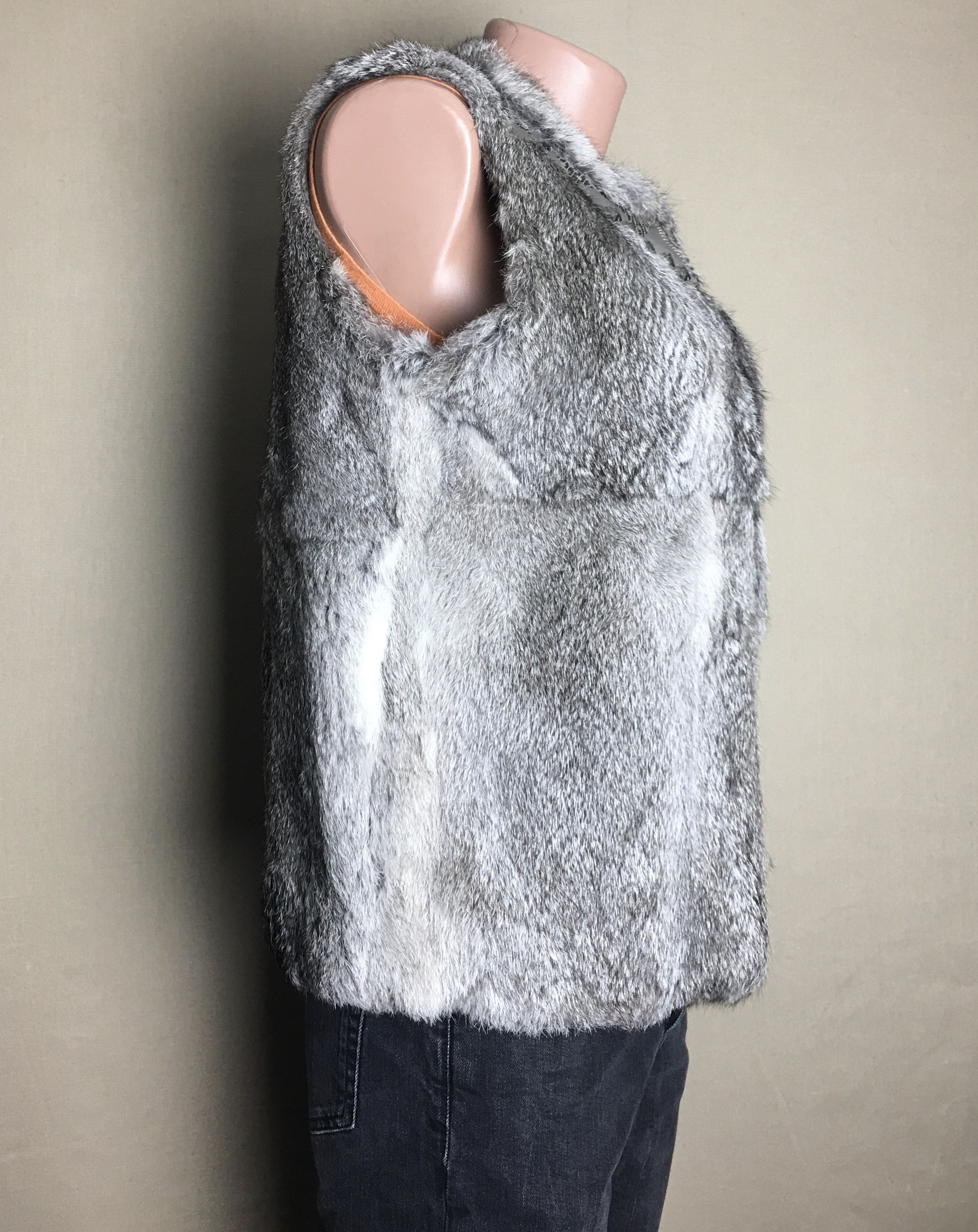 Sandro Sandro Paris Rabbit Fur Vest Jacket Size T2/ M Size M / US 6-8 / IT 42-44 - 6 Thumbnail