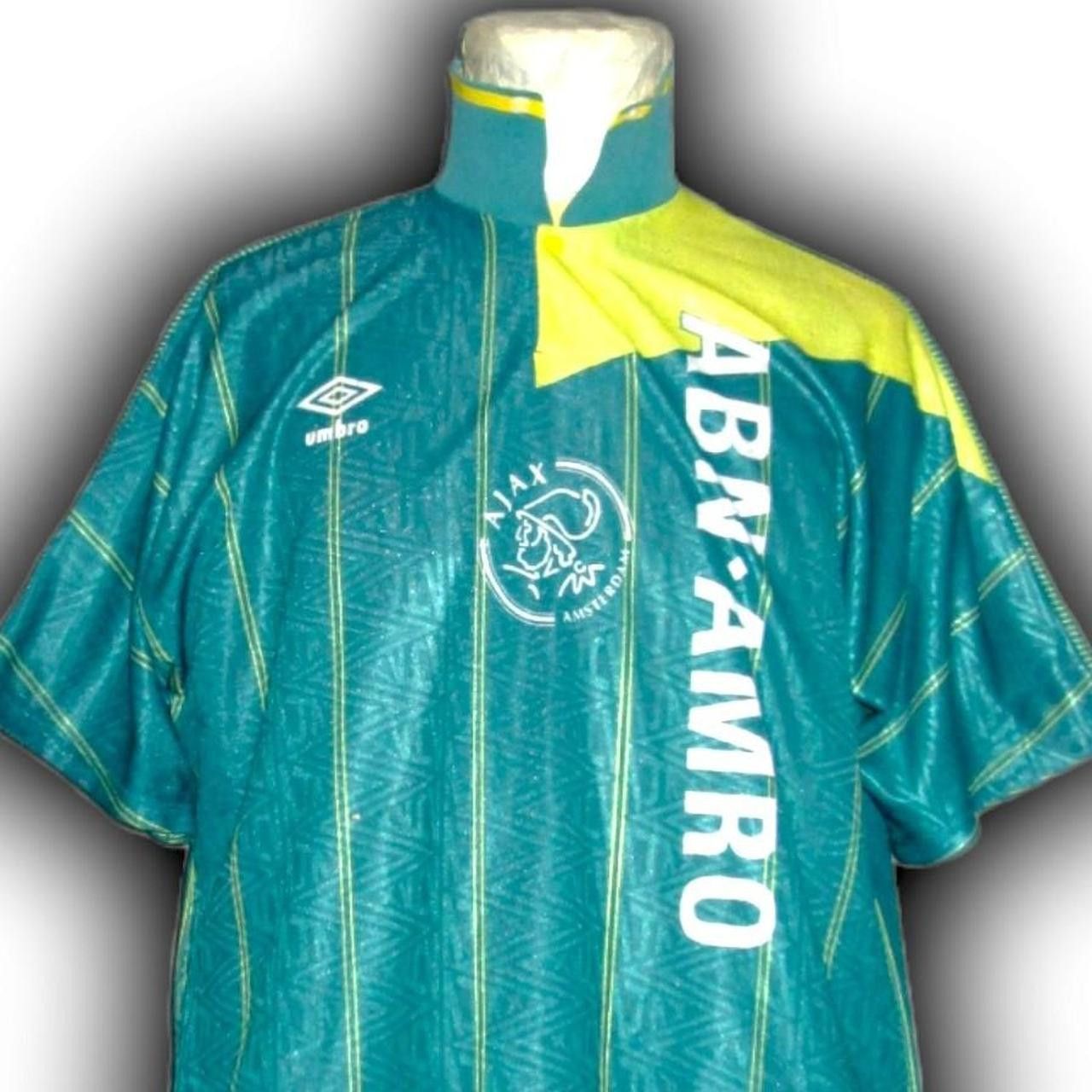 Umbro Ajax Amsterdam 1991 1992 1993 Away Shirt Jersey Size US XL / EU 56 / 4 - 2 Thumbnail