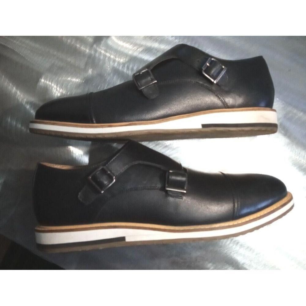 Designer Thomas & Vine Jc Thatcher Dbl Buckle Loafers Mens S 9.5 DS1 Size US 9.5 / EU 42-43 - 2 Thumbnail