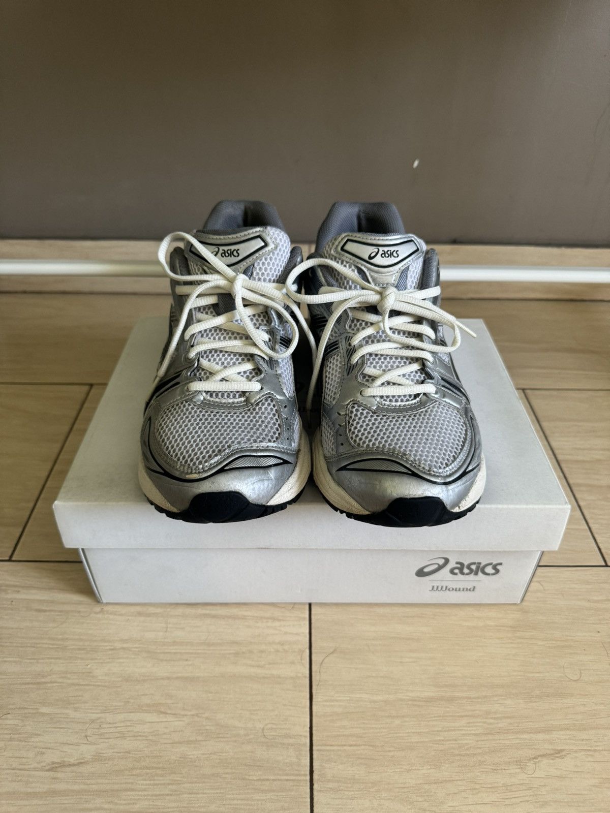 Asics × JJJJound Asics Gel Kayano 14 x JJJJound Silver Black Size US 11 / EU 44 - 3 Thumbnail