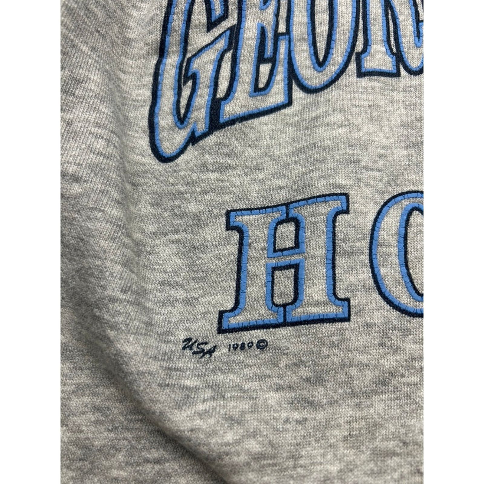 NCAA Vintage 1989 Georgetown Collegiate Sweatshirt Size S 80s Size US S / EU 44-46 / 1 - 4 Thumbnail