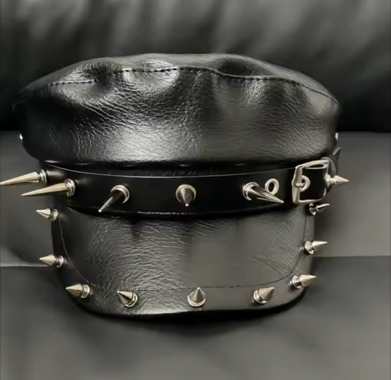 Japanese Brand × Vintage Trendy Non Mainstream Hats With Rivets Size ONE SIZE - 2 Thumbnail
