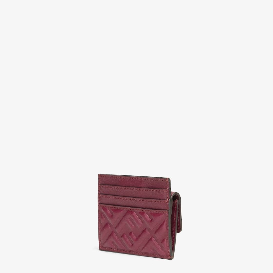 Fendi o1s1wg111224 Size: OS / Baguette Card Holder in Burgundy Size ONE SIZE - 3 Thumbnail