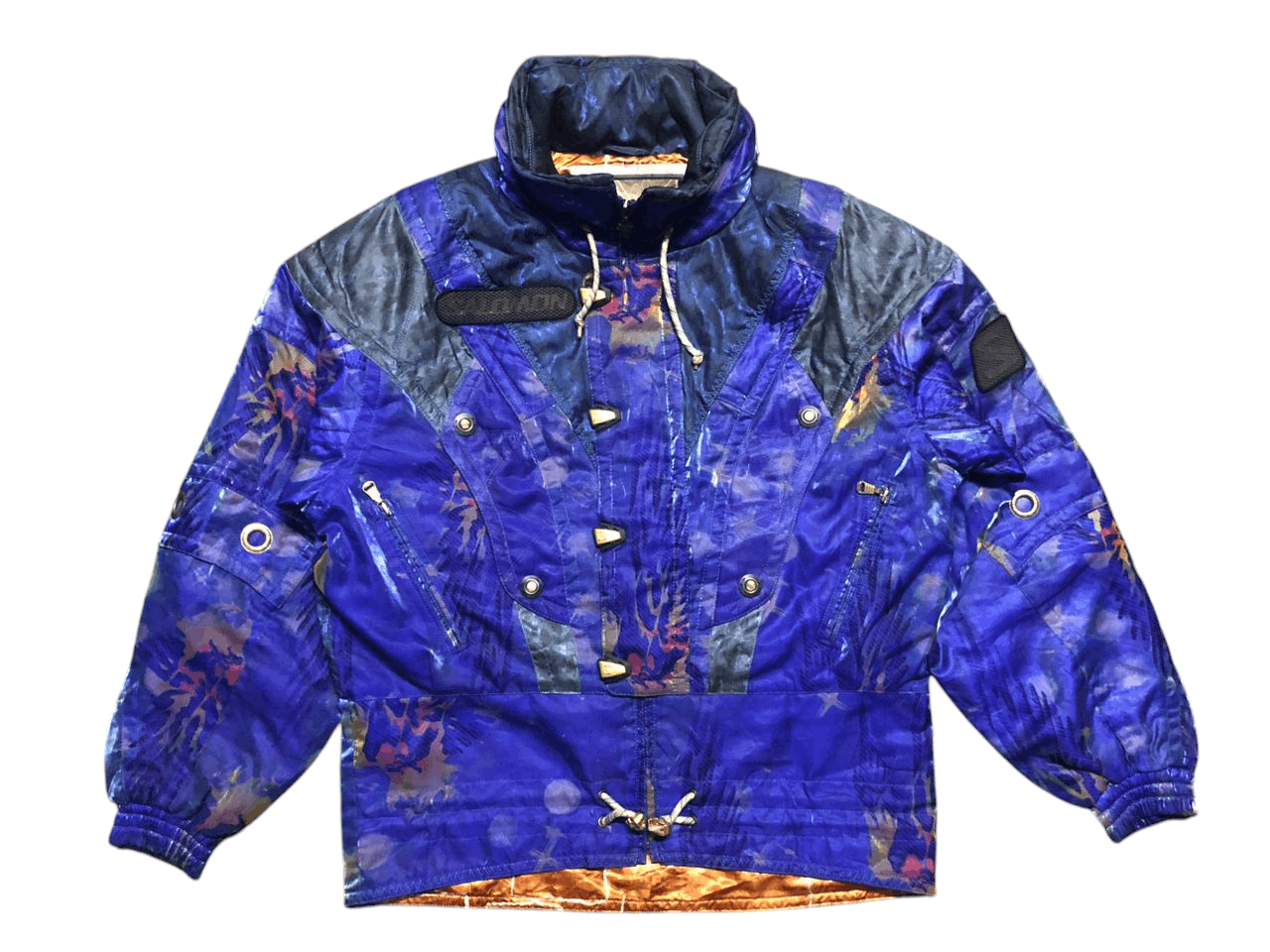 Salomon Vintage SALOMON FRANCE SKI GEAR AOP Winter Jacket Size US L / EU 52-54 / 3 - 1 Thumbnail