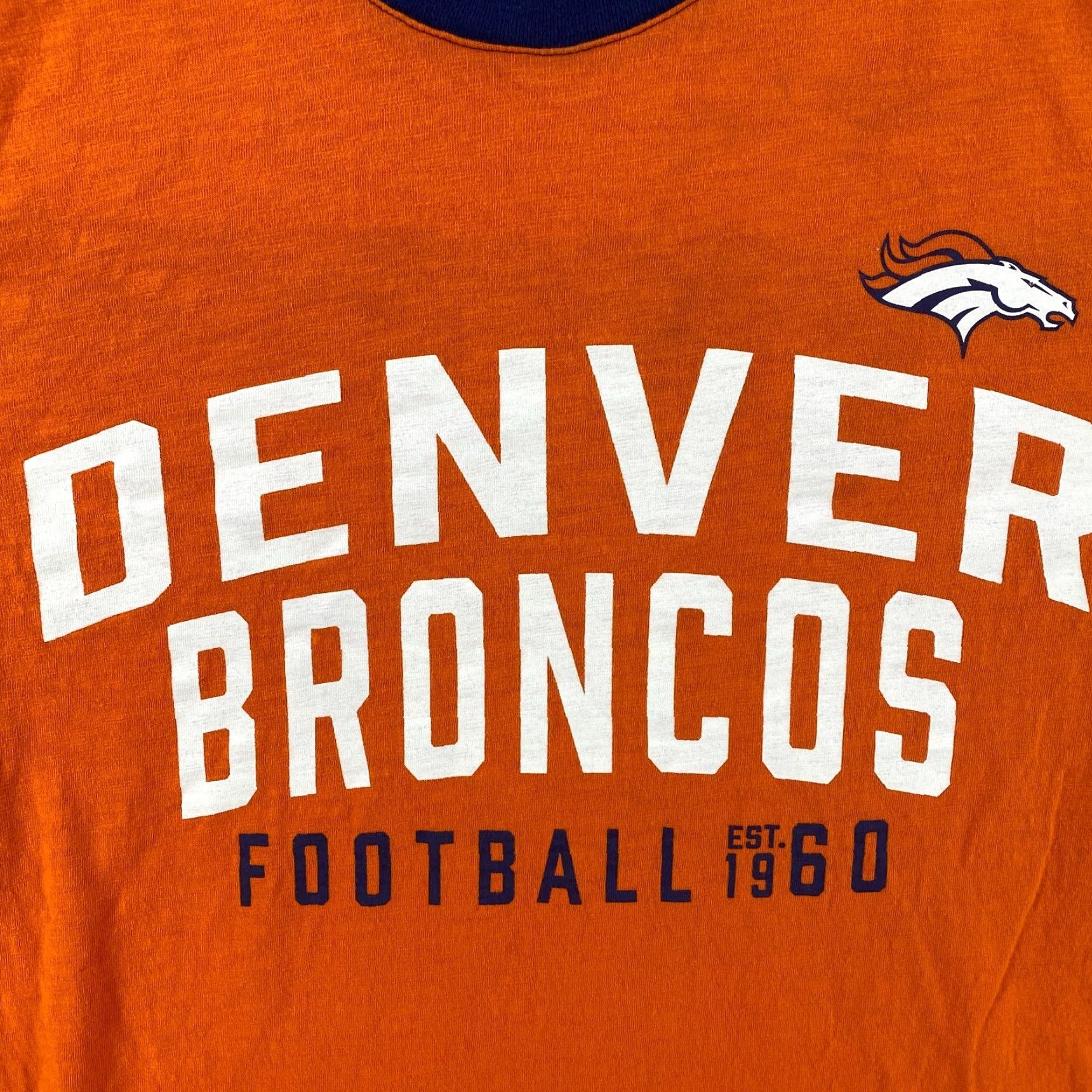 NFL VINTAGE Denver Broncos NFL Football Long Sleeve Game Day T-Shirt Mens SZ XL Orange Blue Size US XL / EU 56 / 4 - 3 Thumbnail