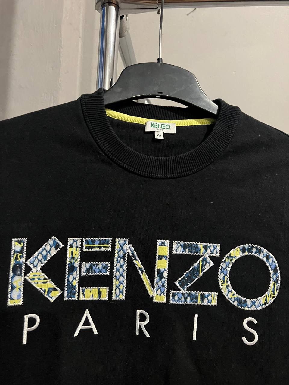 Kenzo KENZO PARIS BIG EMBROIDER LOGO DESIGN MENS SWEATSHIRT JUMPER Size US M / EU 48-50 / 2 - 5 Thumbnail