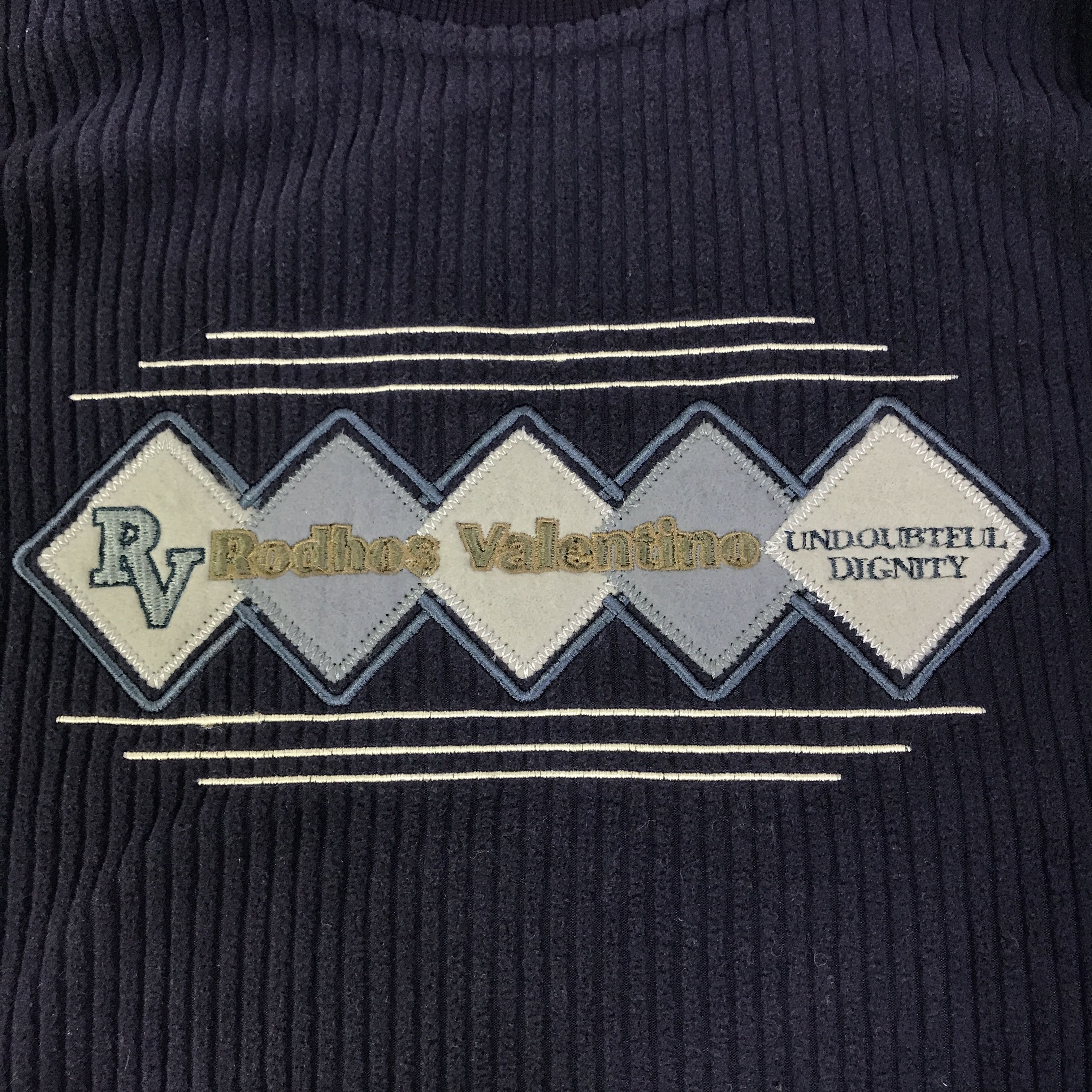 Japanese Brand rodhos valenrino sweatshirt K114B22 Size US M / EU 48-50 / 2 - 9 Thumbnail