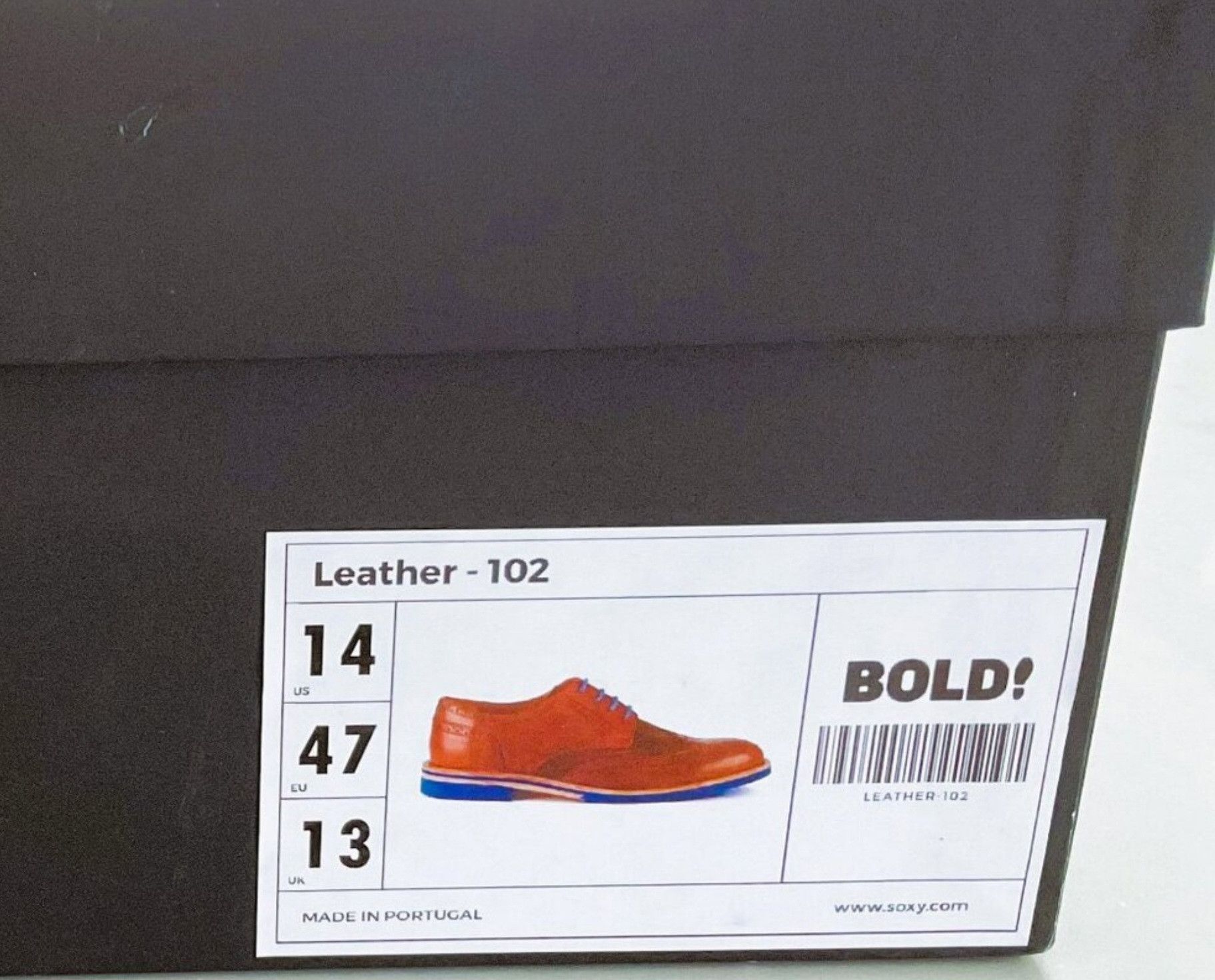 Other Brand New Men's Bold Wingtips with blue Soles -S 14 Size US 14 / EU 47 - 4 Thumbnail