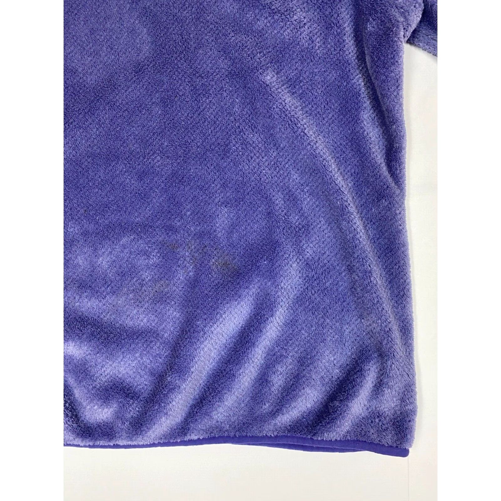 Vintage Jachs Sweater Womens Medium Purple Fleece Pullover Snap Puff Sleeve Bow Button Knit Chunky-Knit Long Sleeve Winter Regular Fit Solid Size M / US 6-8 / IT 42-44 - 4 Thumbnail