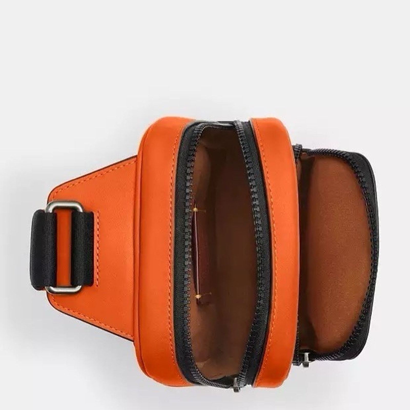 Coach NWT Coach Racer Sling Pack In Colorblock CAJ38 Spice Orange Size ONE SIZE - 8 Thumbnail