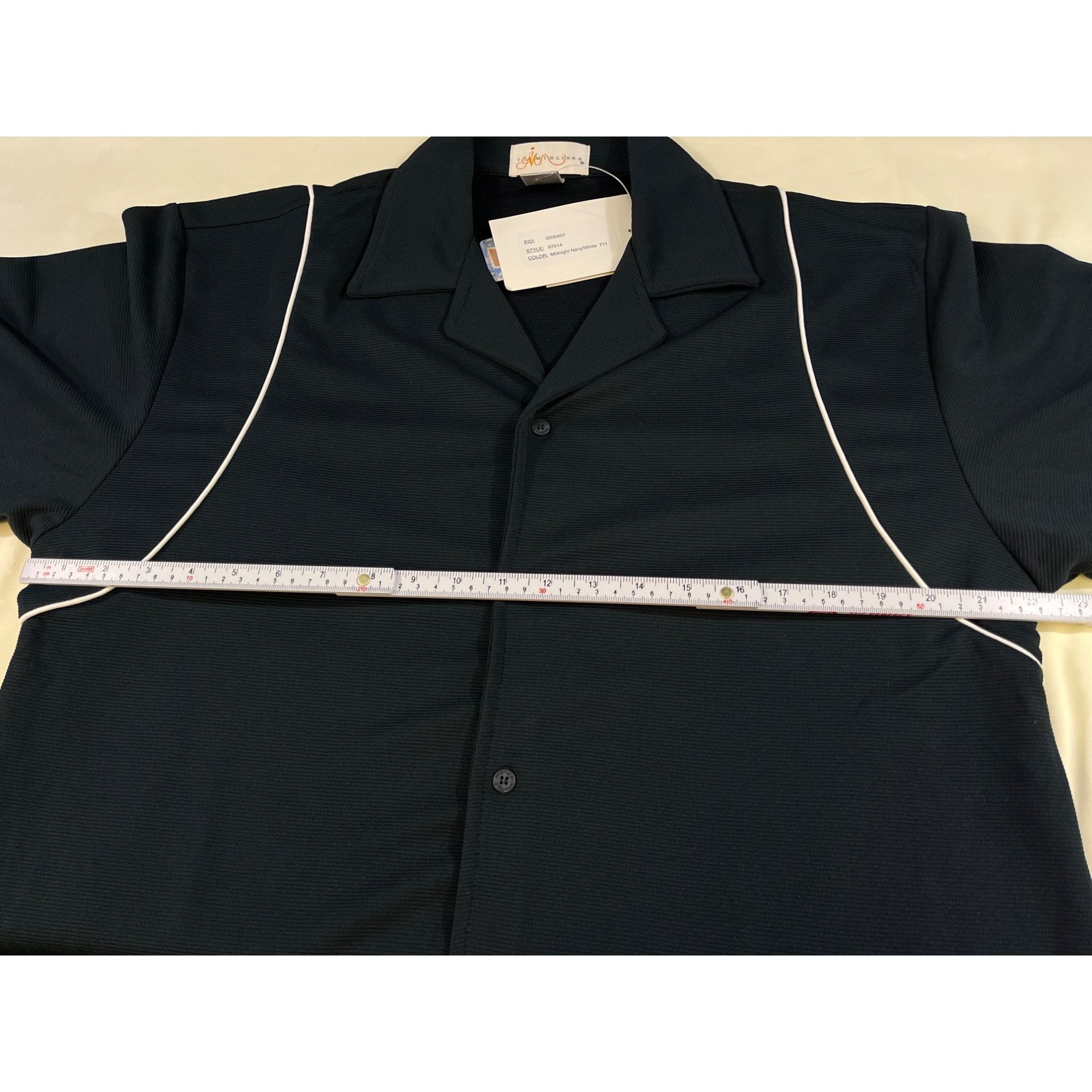 Other Il Migliore Mens Midnight Navy Short Sleeve Button down Size Size US L / EU 52-54 / 3 - 4 Thumbnail