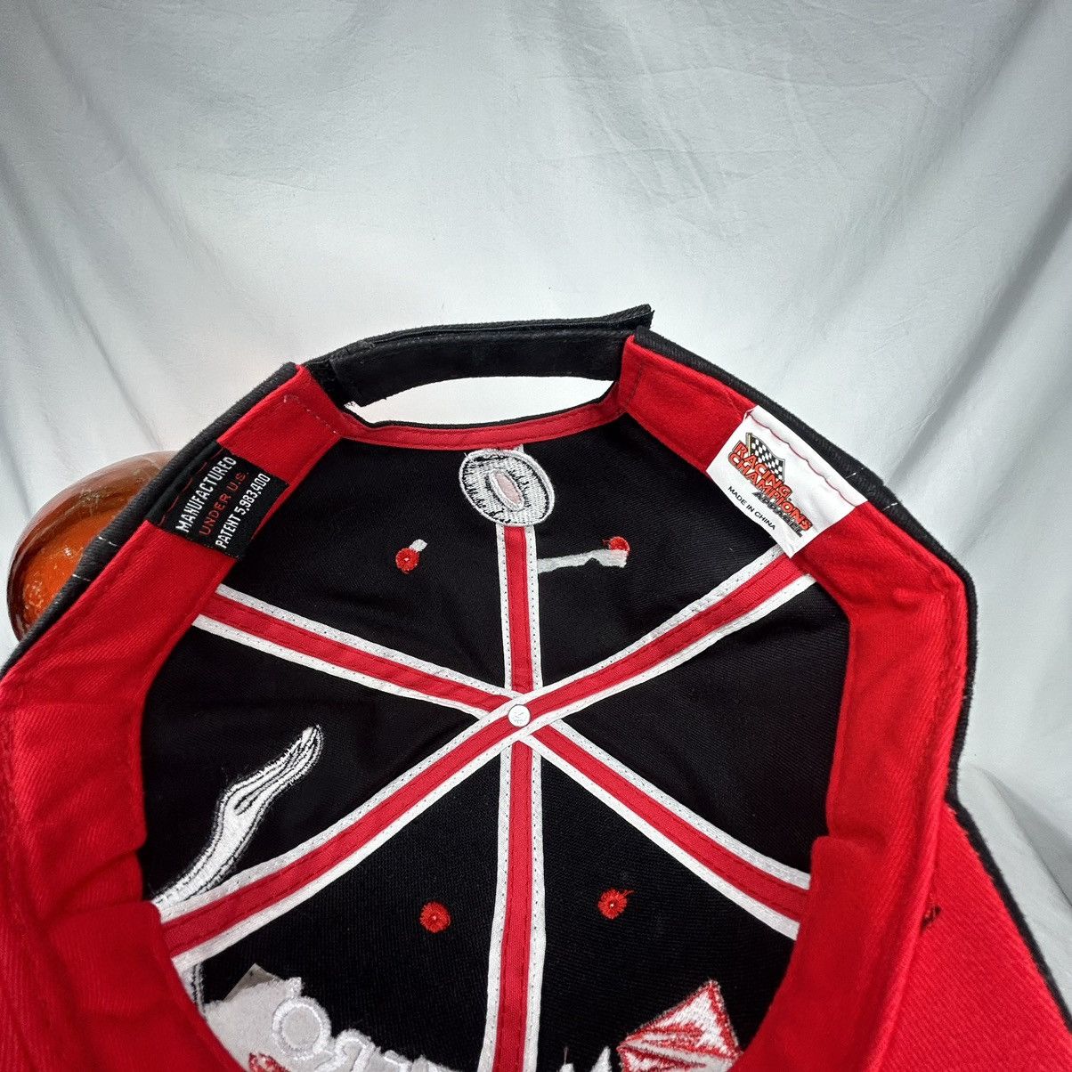 Other Vtg Net zero Racing Black Embroidered Flames Strapback Hat Size ONE SIZE - 5 Thumbnail
