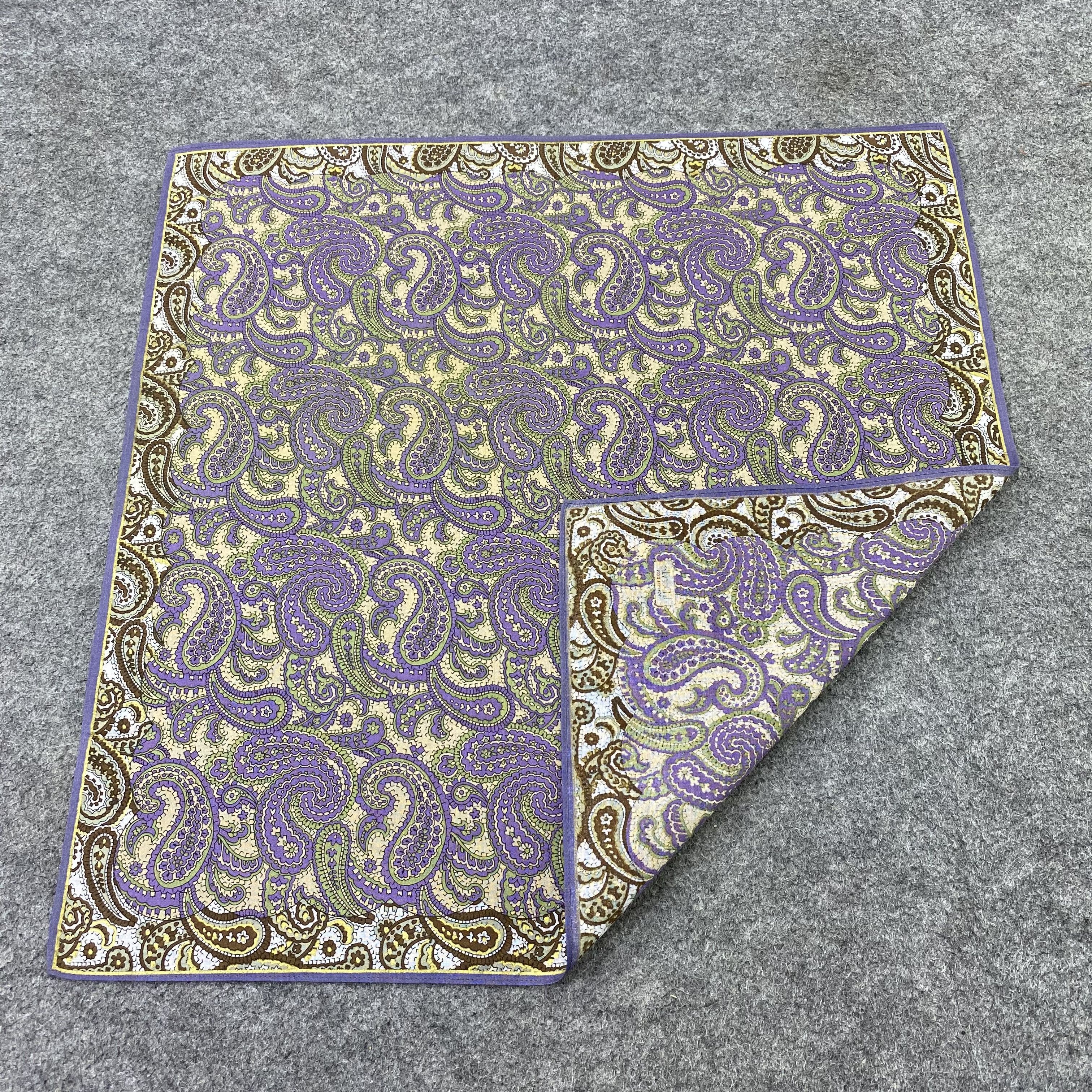 Designer L.DORVILLE handkerchief bandana handky paisley-B1437 Size ONE SIZE - 5 Thumbnail