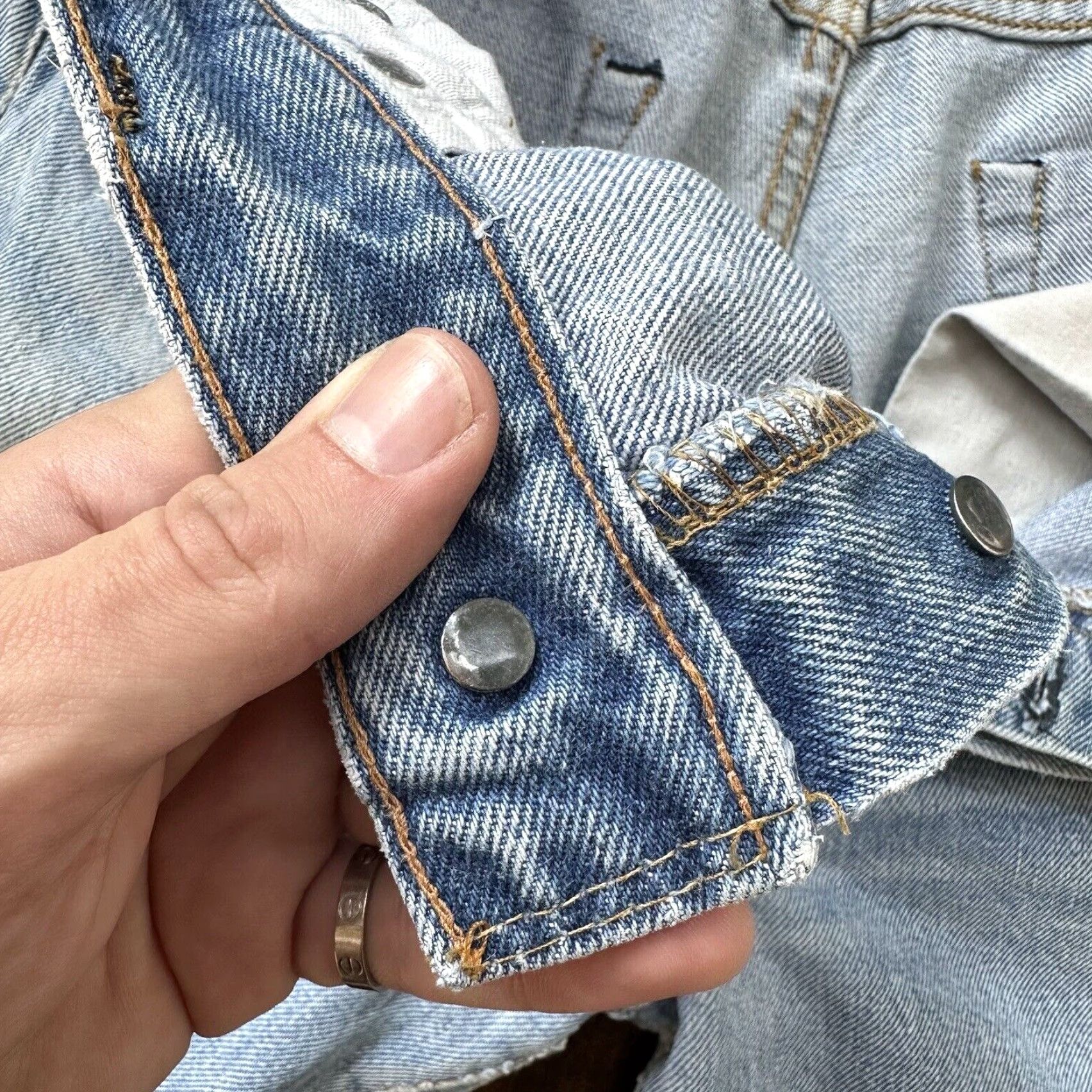 Levi's VINTAGE Levi's 501 XX Jeans 31x26 Blue Distressed 70s 80s USA Mens Size US 31 - 6 Thumbnail