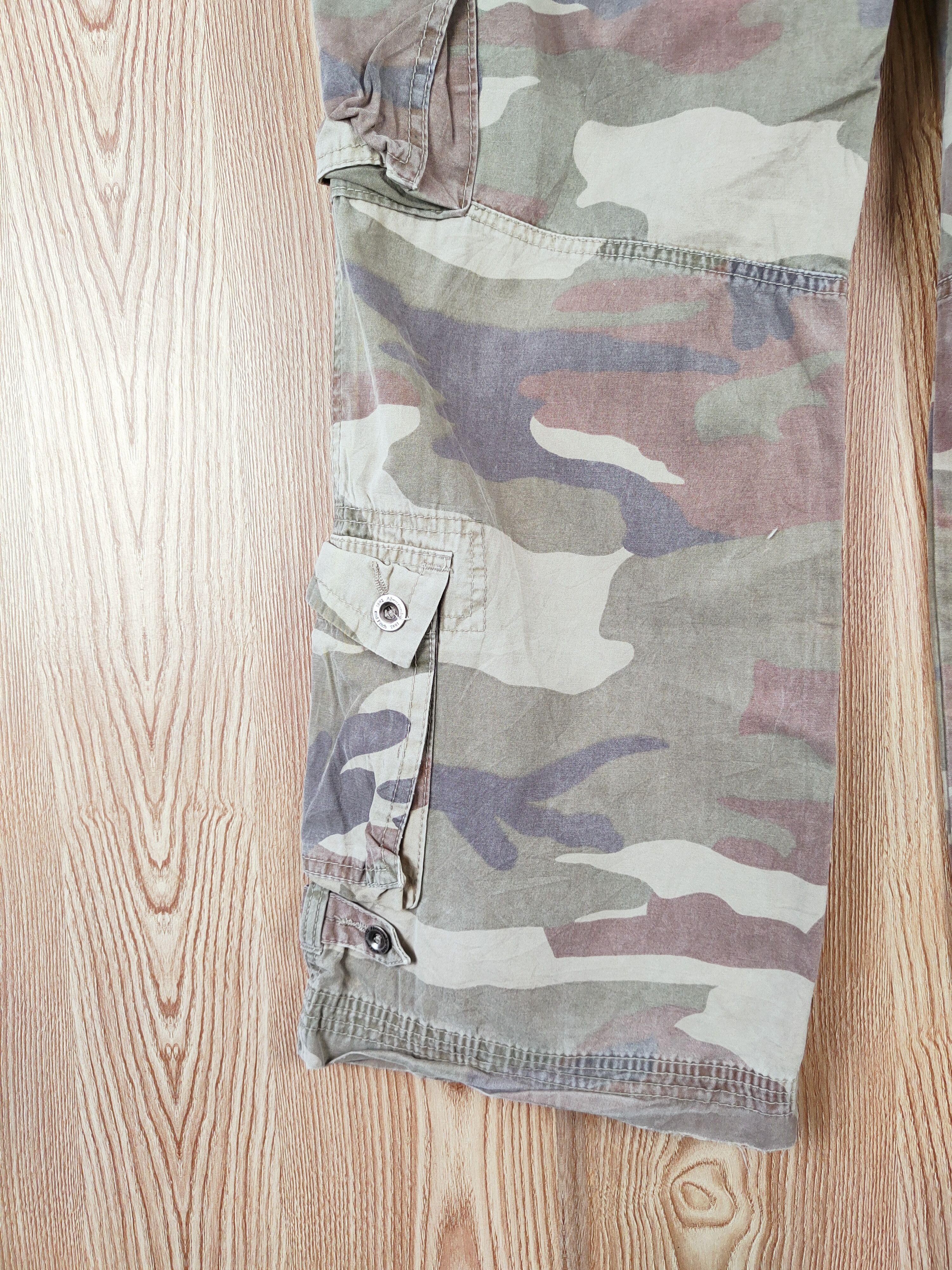 Abercrombie & Fitch Abercrombie Camouflage Multipocket Cargo Pants #W397 Size 27" / US 4 / IT 40 - 9 Thumbnail