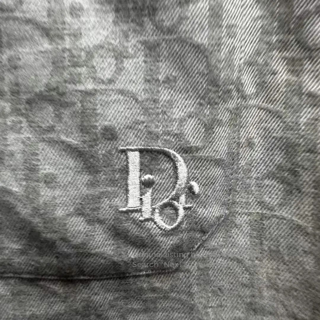 Dior Dior Gray Half-Zip All-Over Print Shirt. Size US M / EU 48-50 / 2 - 3 Thumbnail