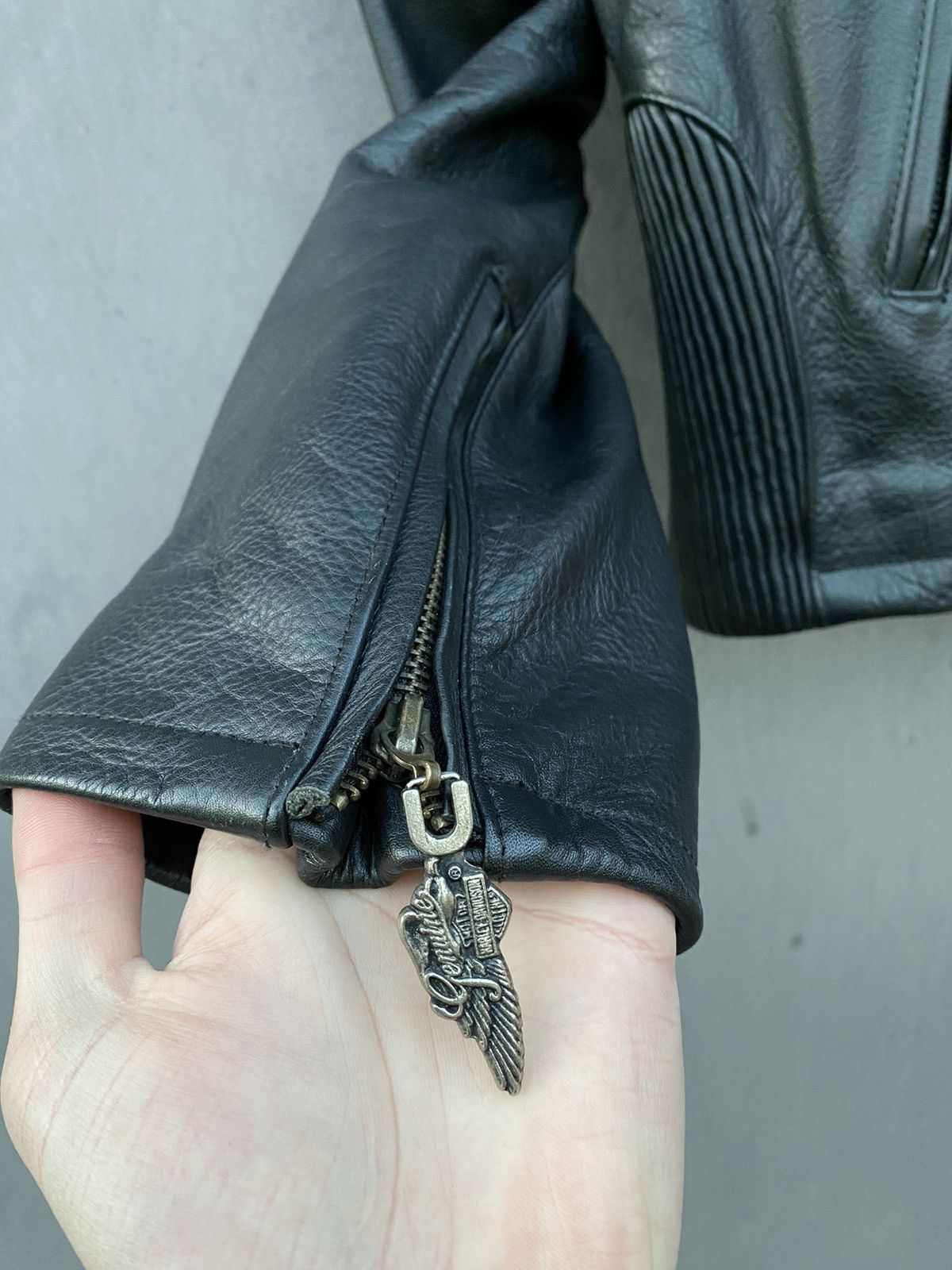 Harley Davidson × Vintage Harley Davidson Vintage leather jacket size L/XL Size US XL / EU 56 / 4 - 7 Thumbnail