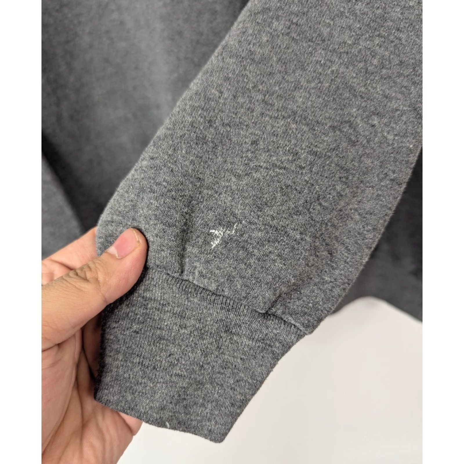Fruit Of The Loom VINTAGE Fruit of the Loom Sweatshirt Gray Pullover Ladies Size L 90s Activewear Crew Neck Cotton Blend Sweatshirt Womens Size L / US 10 / IT 46 - 3 Thumbnail