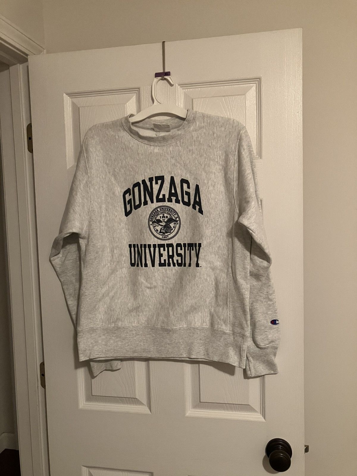 Champion Vintage Gonzaga Mens Small Gray Champion Reverse Weave Size US S / EU 44-46 / 1 - 1 Thumbnail