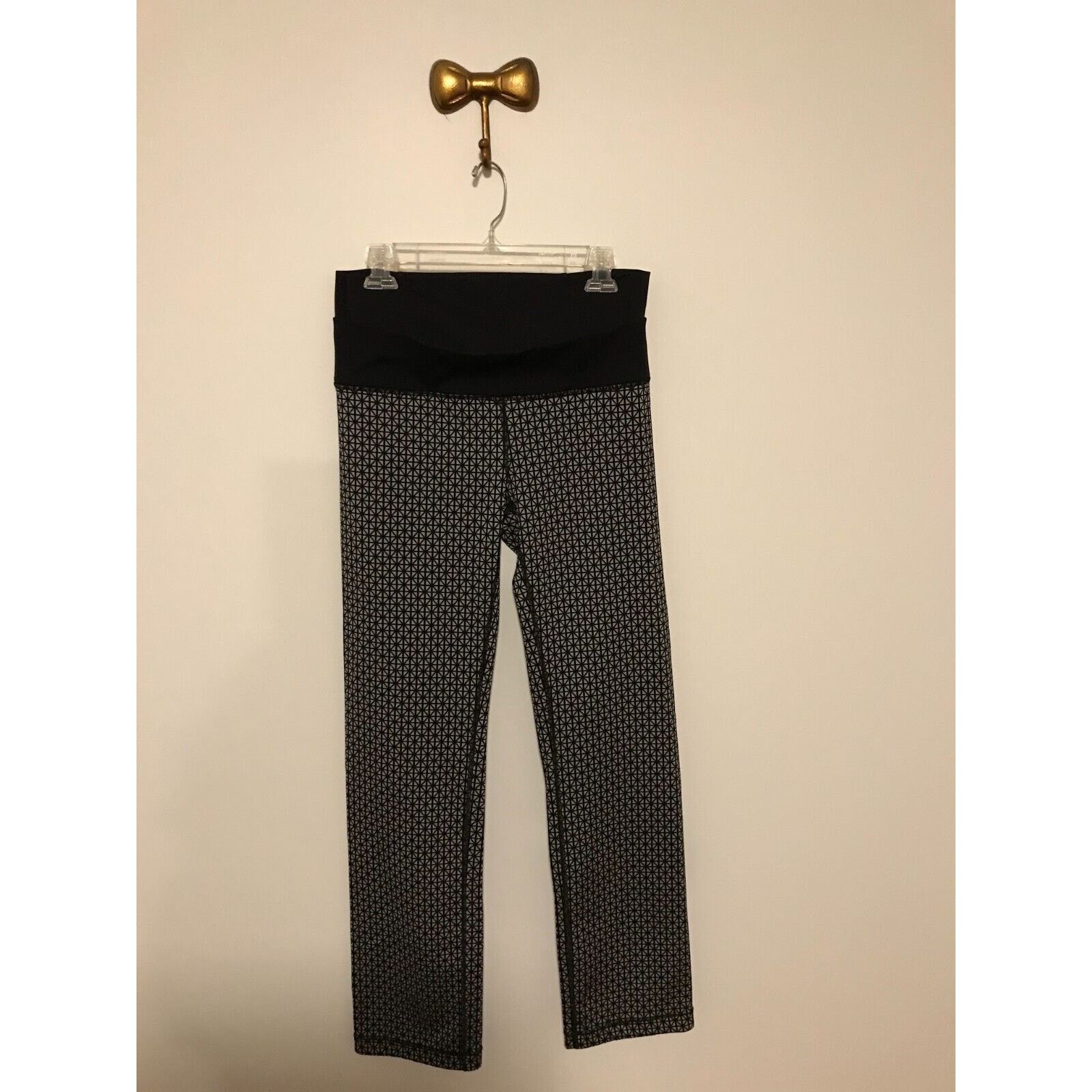 Lululemon Lululemon Straight-Up Pant Tri Geo Silver Spoon Black Size 32" / US 10 / IT 46 - 1 Thumbnail