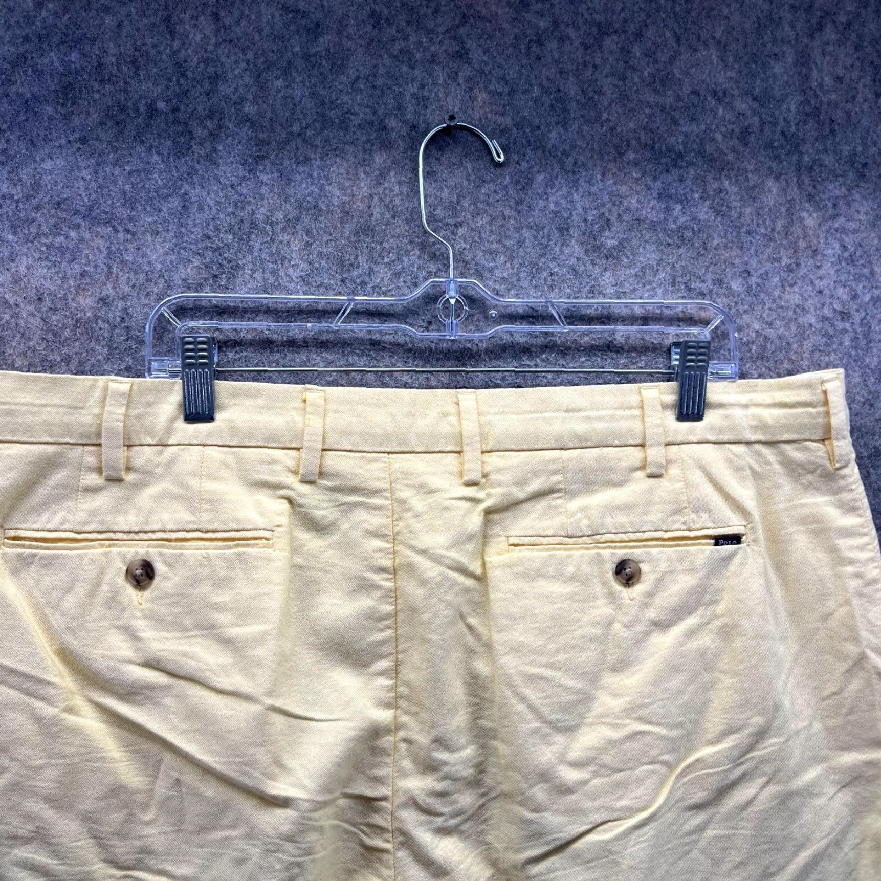 Polo Ralph Lauren Polo Ralph Lauren Shorts Men 38 Yellow Chino Flat Front Classic Fit Pony Vtg Size US M / EU 48-50 / 2 - 4 Thumbnail
