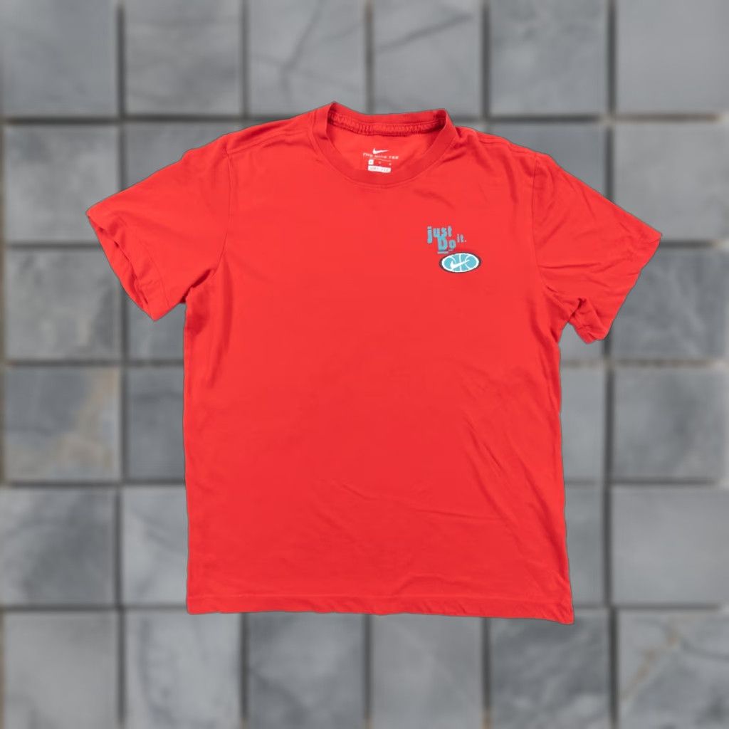 Nike Nike Dri-Fit Graphic Tee Adult Medium Red Short Sleeve Casual Mens Size US M / EU 48-50 / 2 - 1 Thumbnail