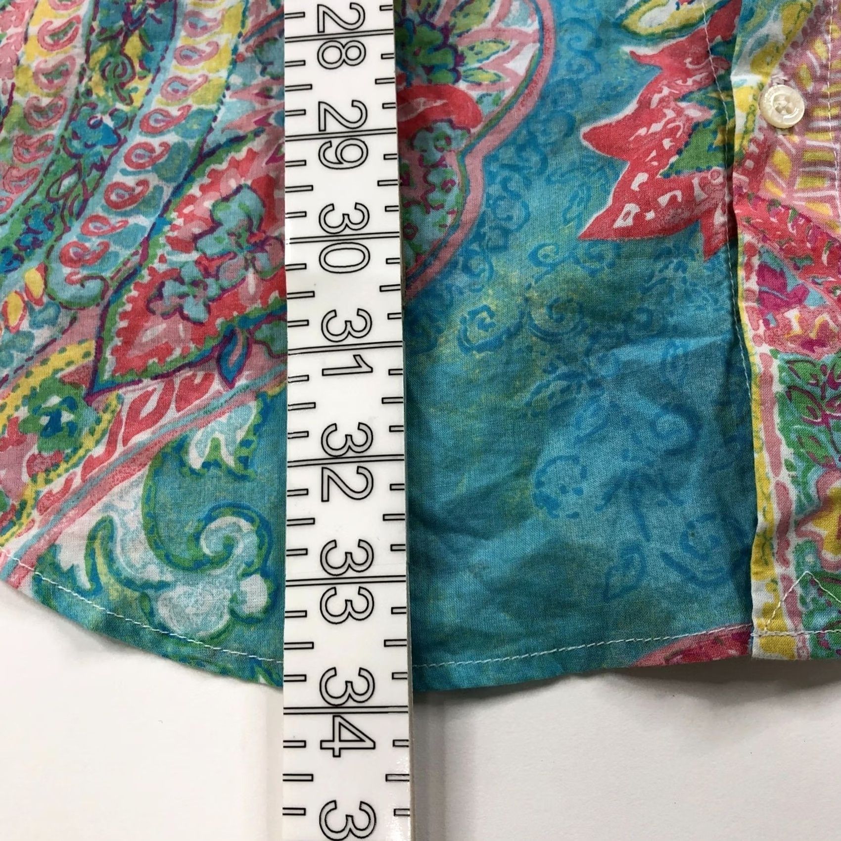 Ralph Lauren Lauren Ralph Lauren Shirt Paisley 3/4 Sleeve Button-Up Casual Cotton M Womens Size M / US 6-8 / IT 42-44 - 4 Thumbnail