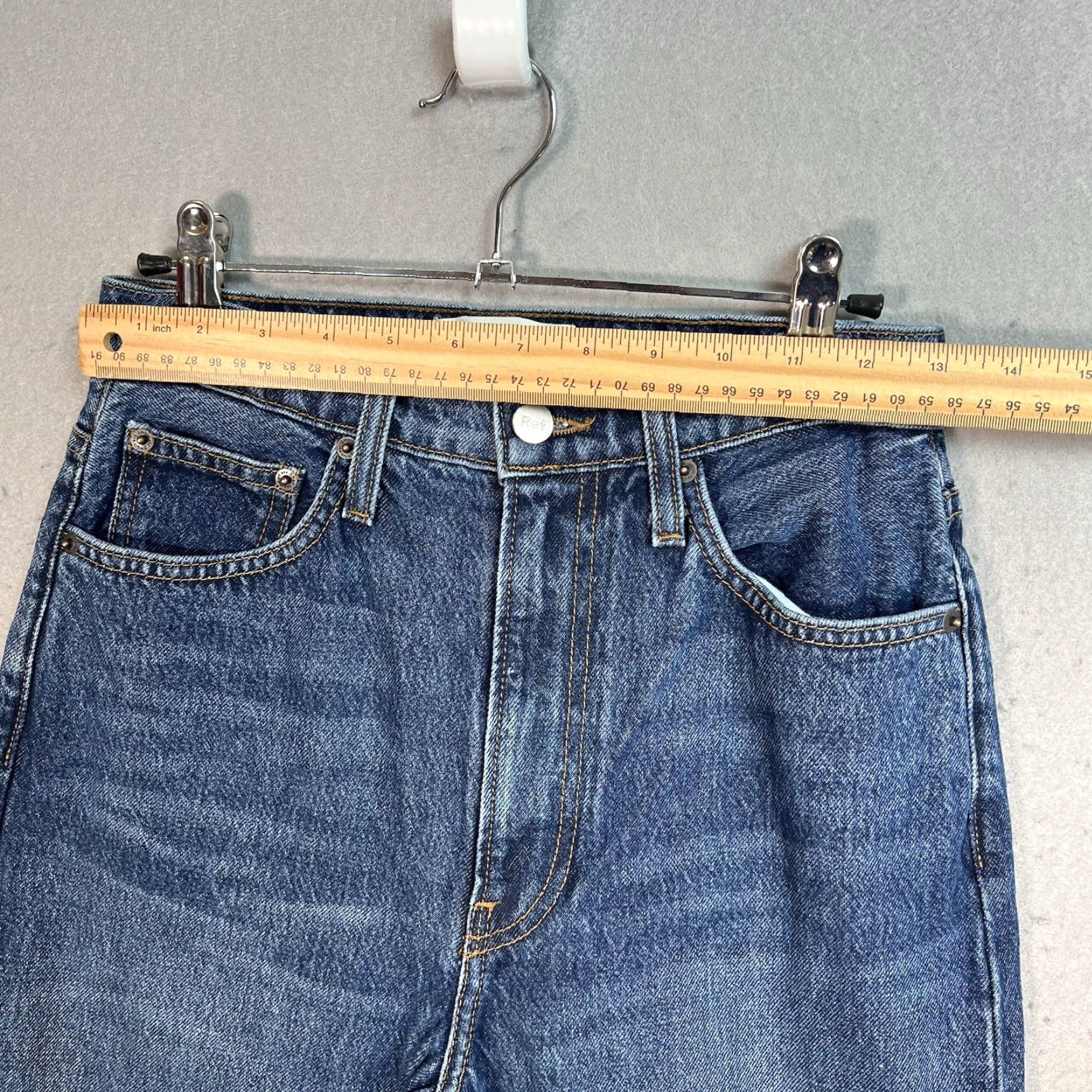 Reformation Reformation Jeans Women Adult 26 Blue Ultra High Rise Slim Straight Denim 5-Pocket 90s Bohemian Womens Size 26" / US 2 / IT 38 - 3 Thumbnail