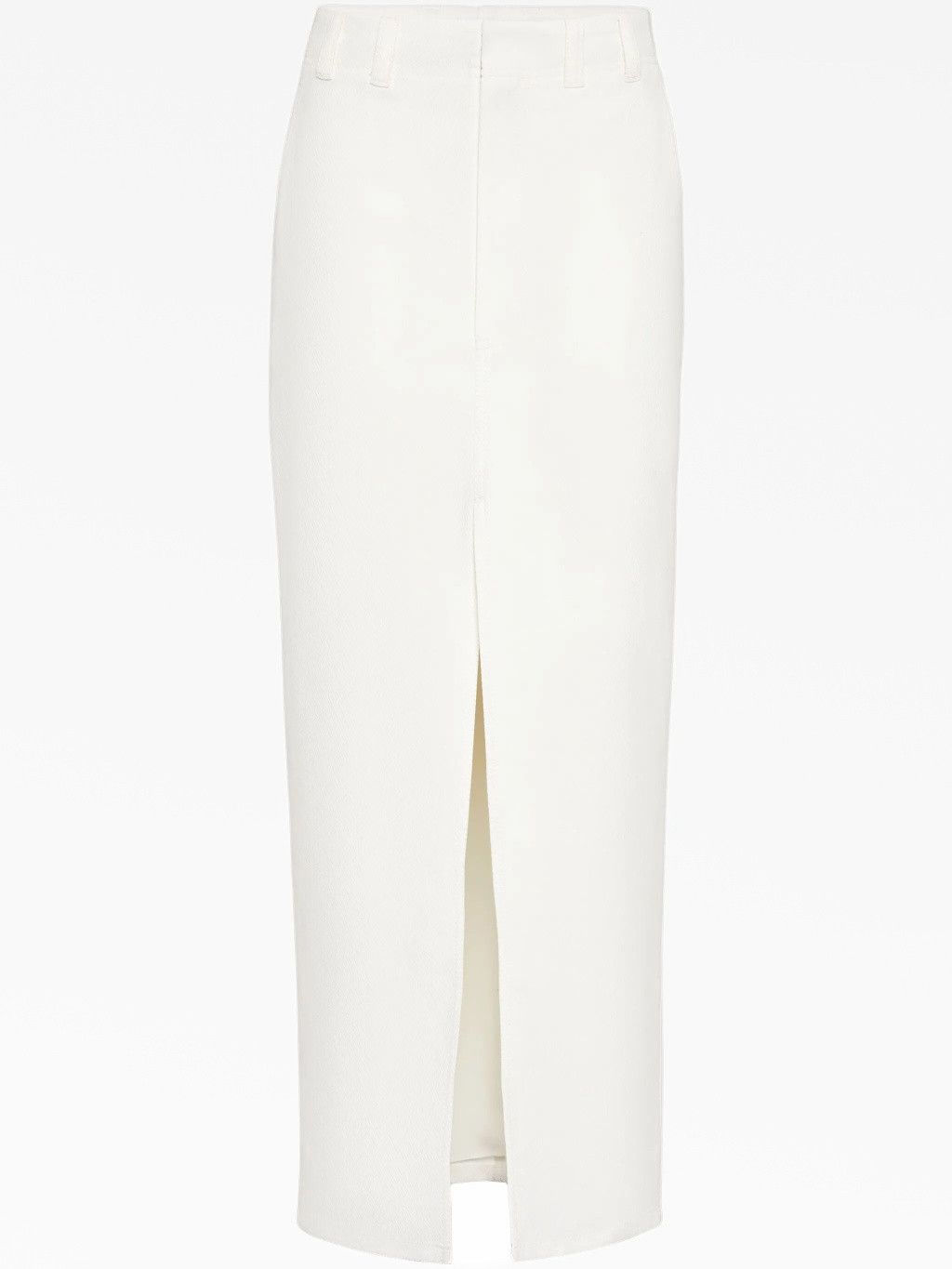Brunello Cucinelli o1la1rc1a0326 Cavalry Chinos Skirt in White Size 25" / US 0 / IT 36 - 1 Thumbnail