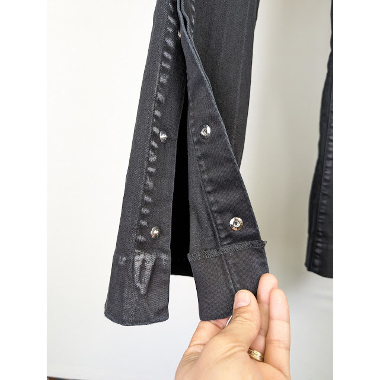 Amiri o1rshd1 Stacked Flare Jeans in Aged Black Size US 30 / EU 46 - 7 Thumbnail