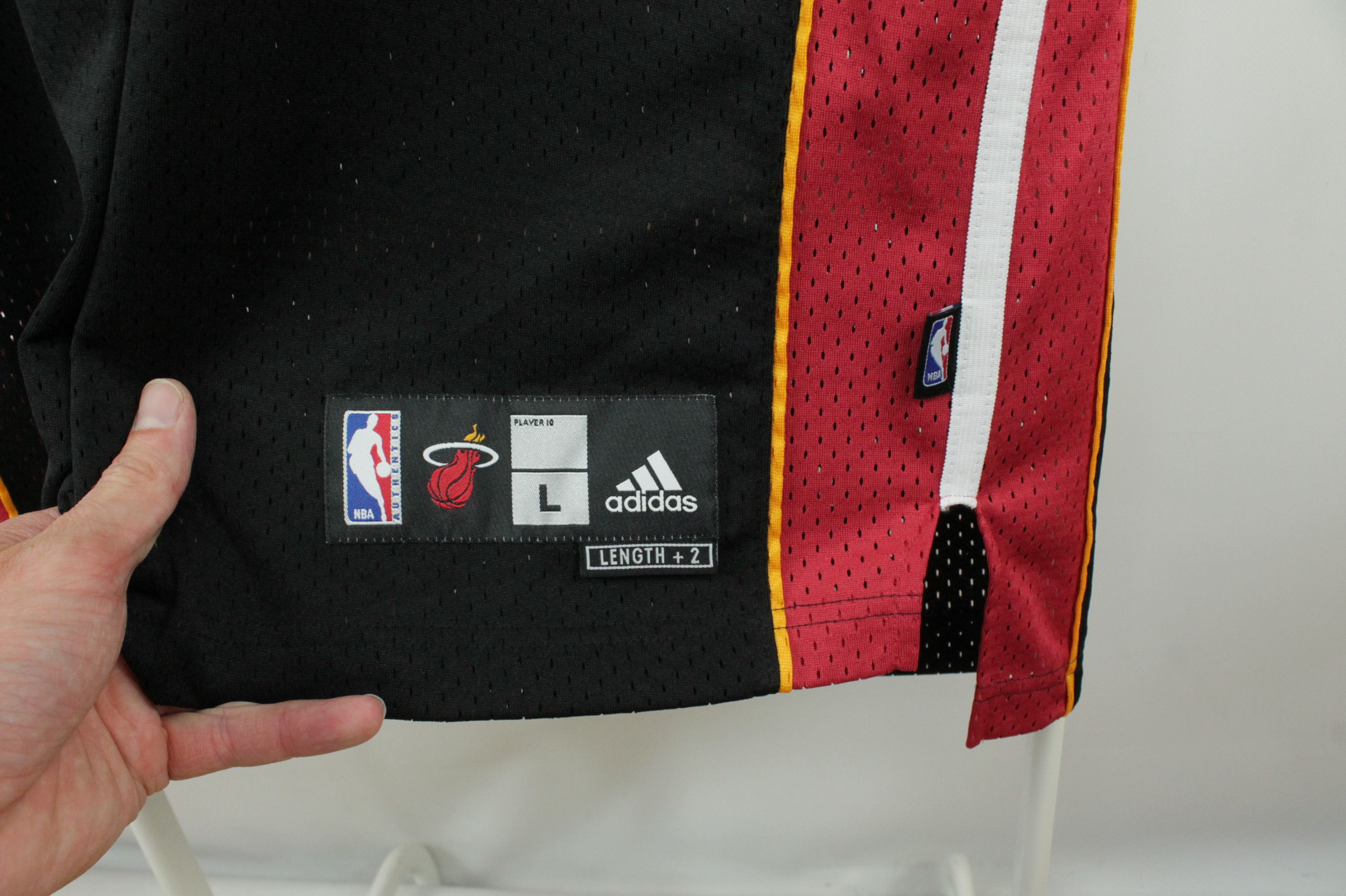 Adidas Adidas NBA Miami Heat #3 Dwayne Wade Away Jersey Shirt Size US L / EU 52-54 / 3 - 6 Thumbnail