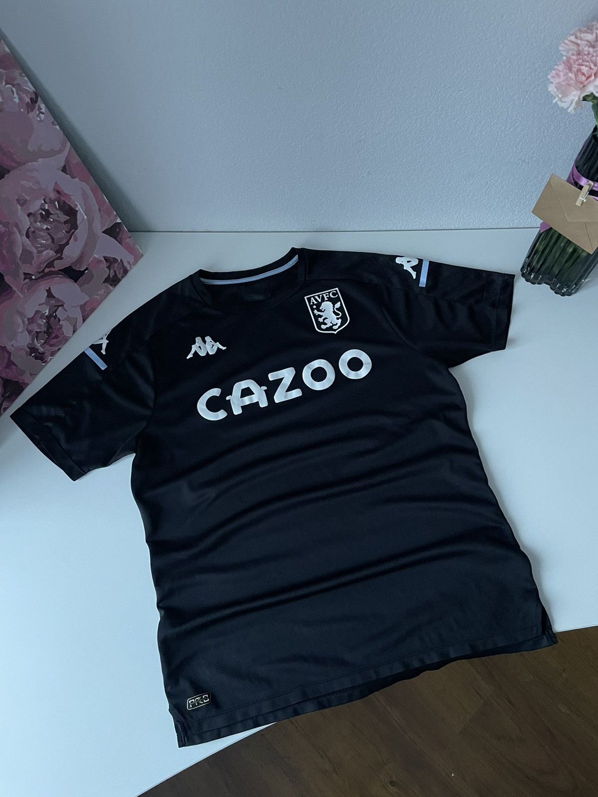 Kappa Kappa Aston Villa 2020/2021 Away Football Shirt Home Jersey Size US M / EU 48-50 / 2 - 1 Thumbnail