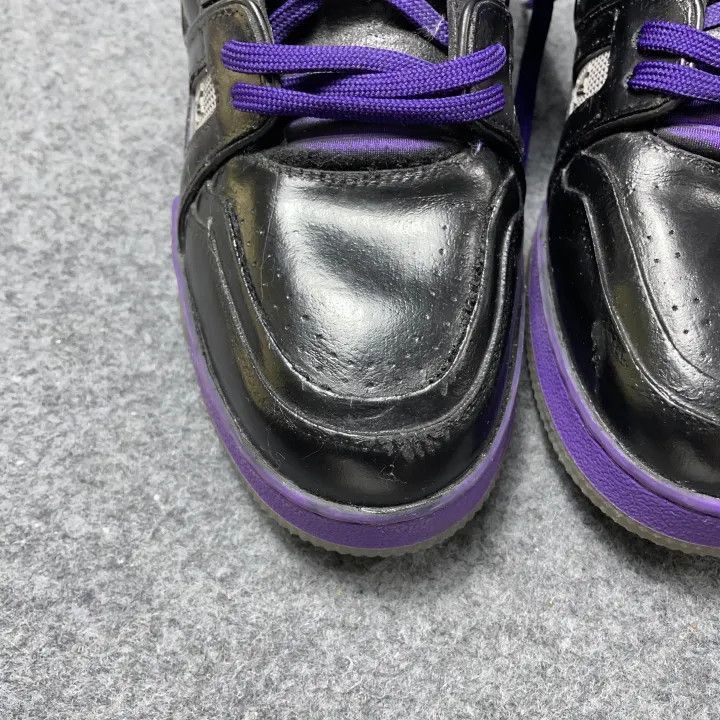 Louis Vuitton Louis Vuitton High-Top Sneakers in Black and Purple -2508 Size US 7 / EU 40 - 3 Thumbnail