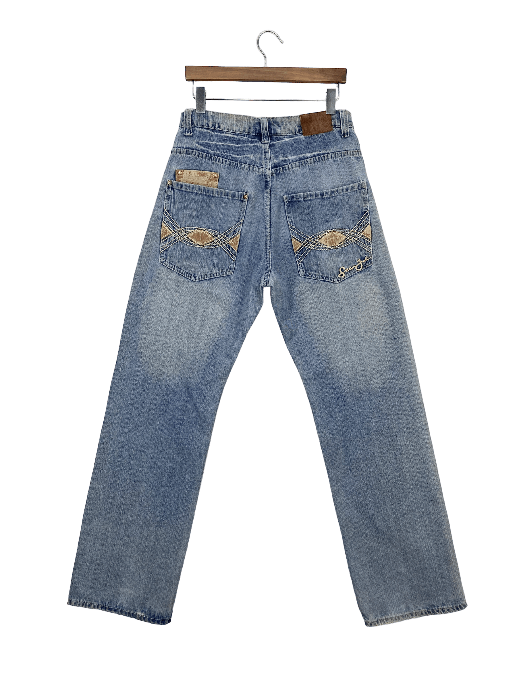 Sean John Sean John Baggy Denim Jeans Embroided Logo Jeans Hip Hop Size US 32 / EU 48 - 4 Thumbnail